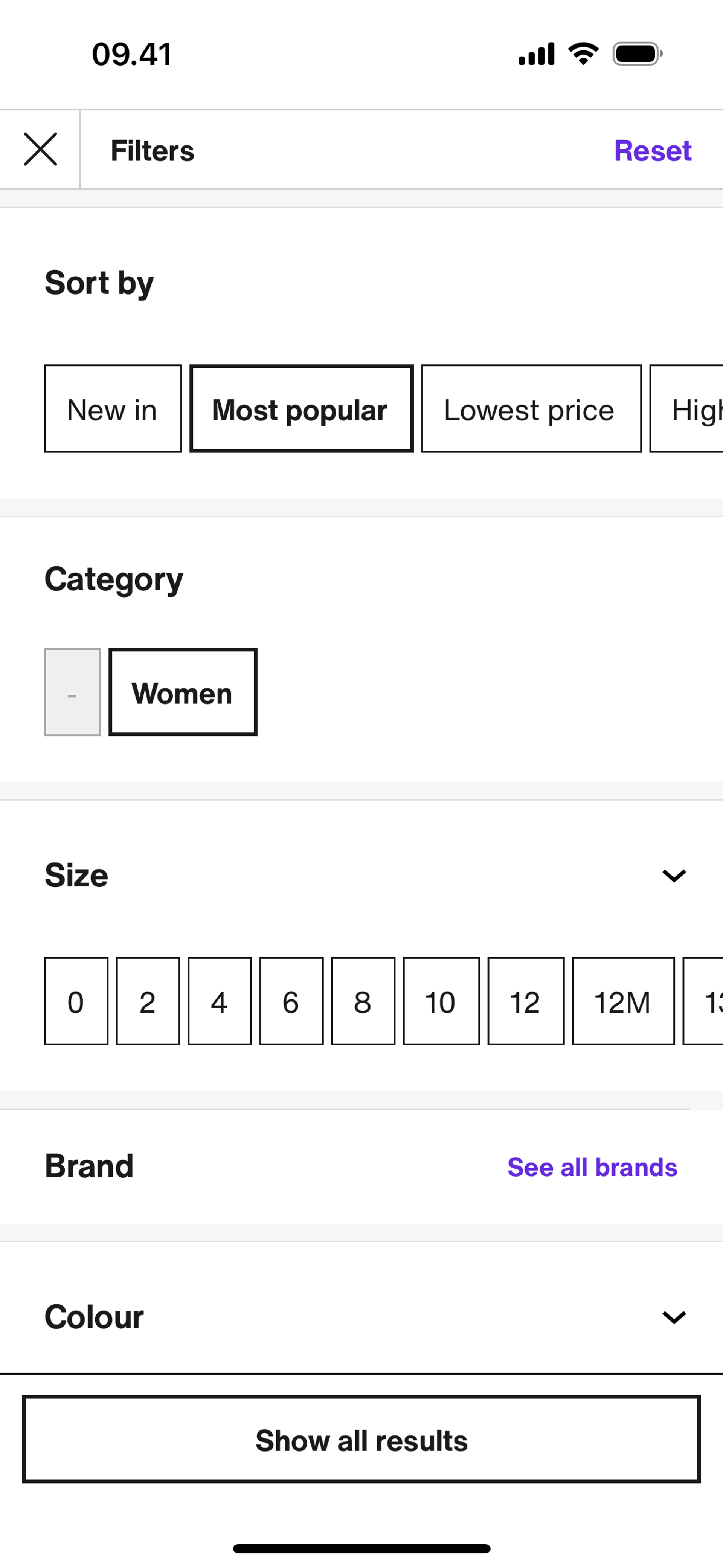 Zalando iOS Shopping interface screenshot 12