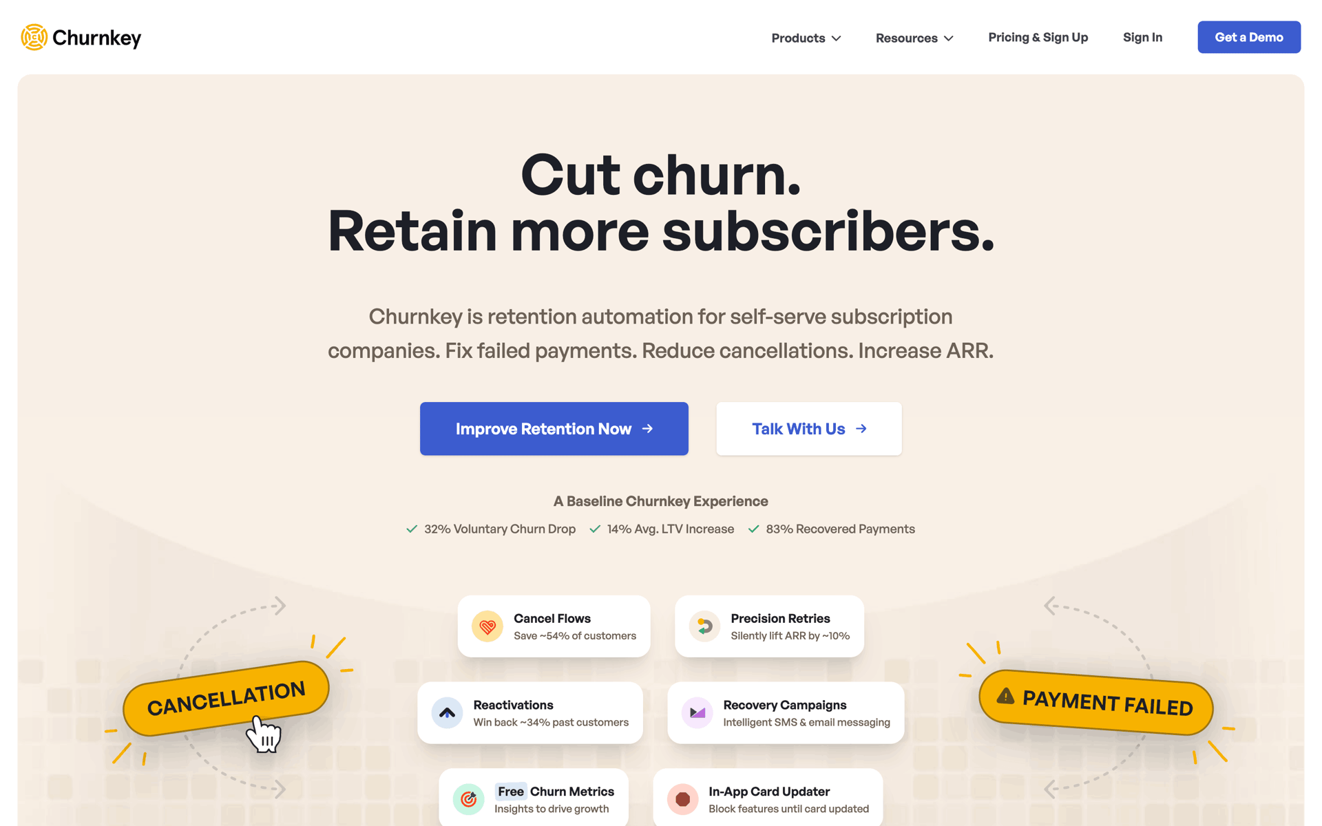 Churnkey Web Business interface screenshot 1