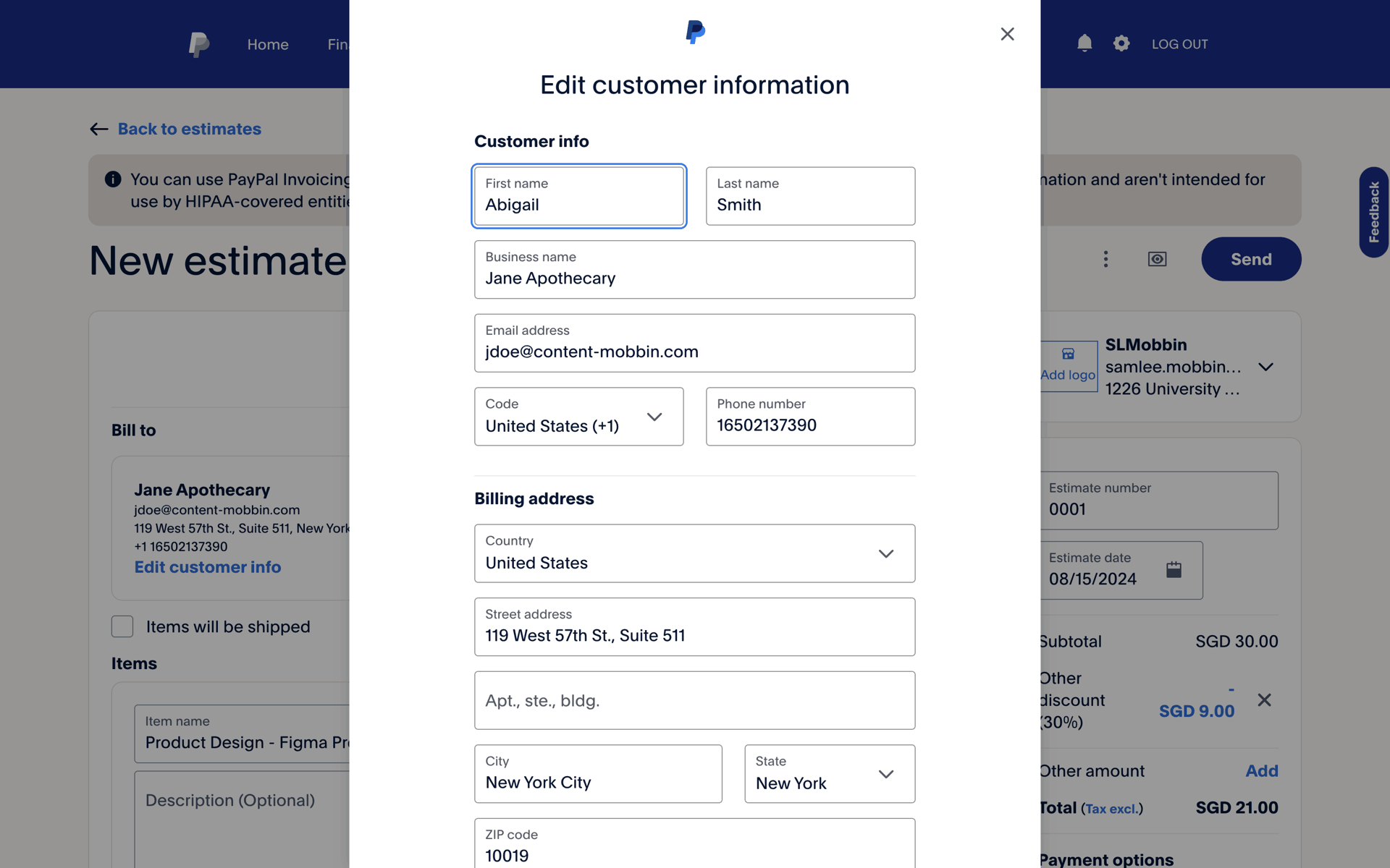 PayPal Web Finance interface screenshot 24