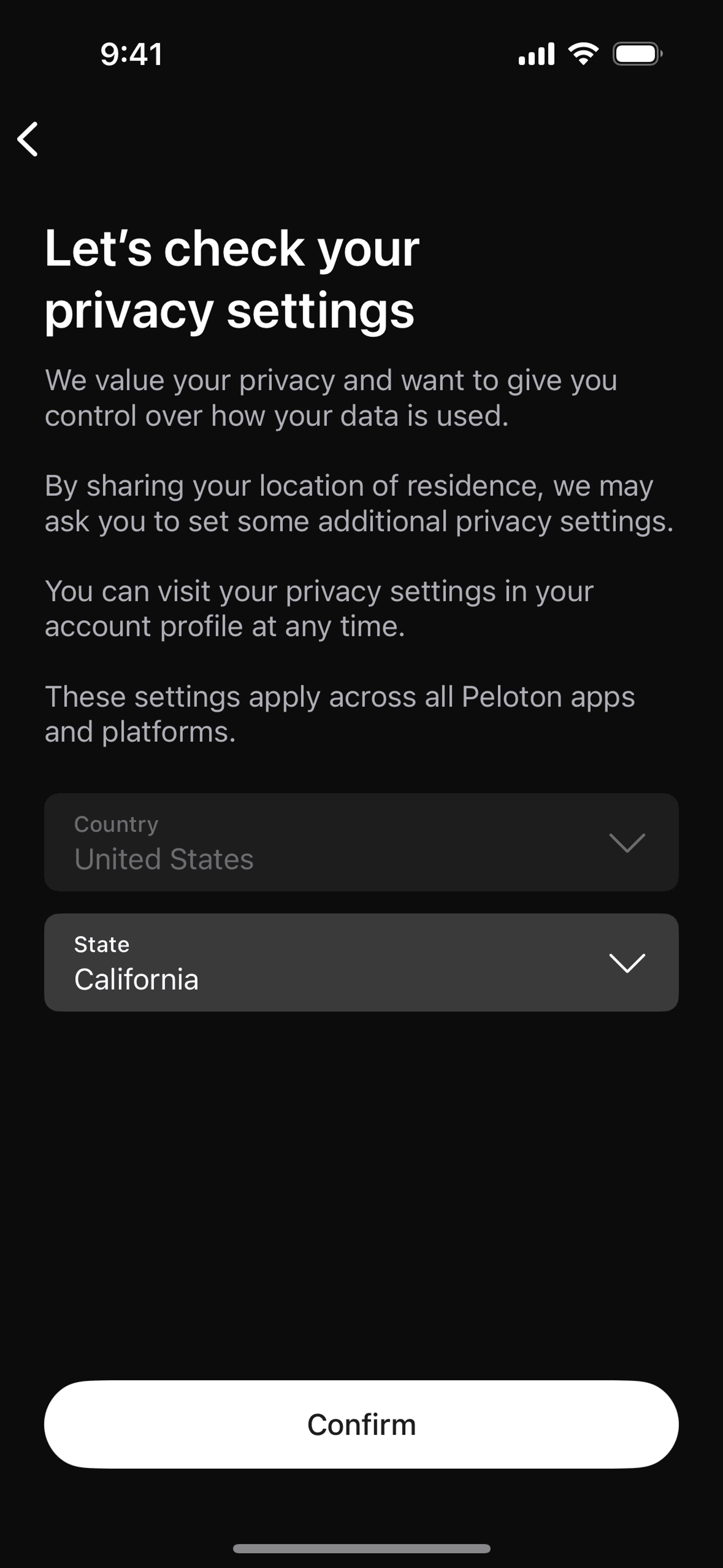 Peloton Strength+ iOS Health & Fitness interface screenshot 15
