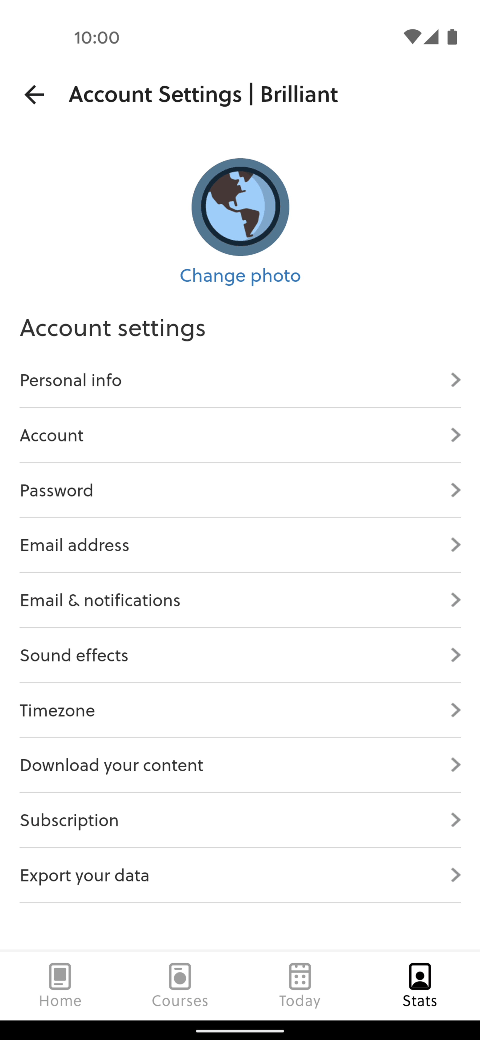 Brilliant Android Education interface screenshot 12