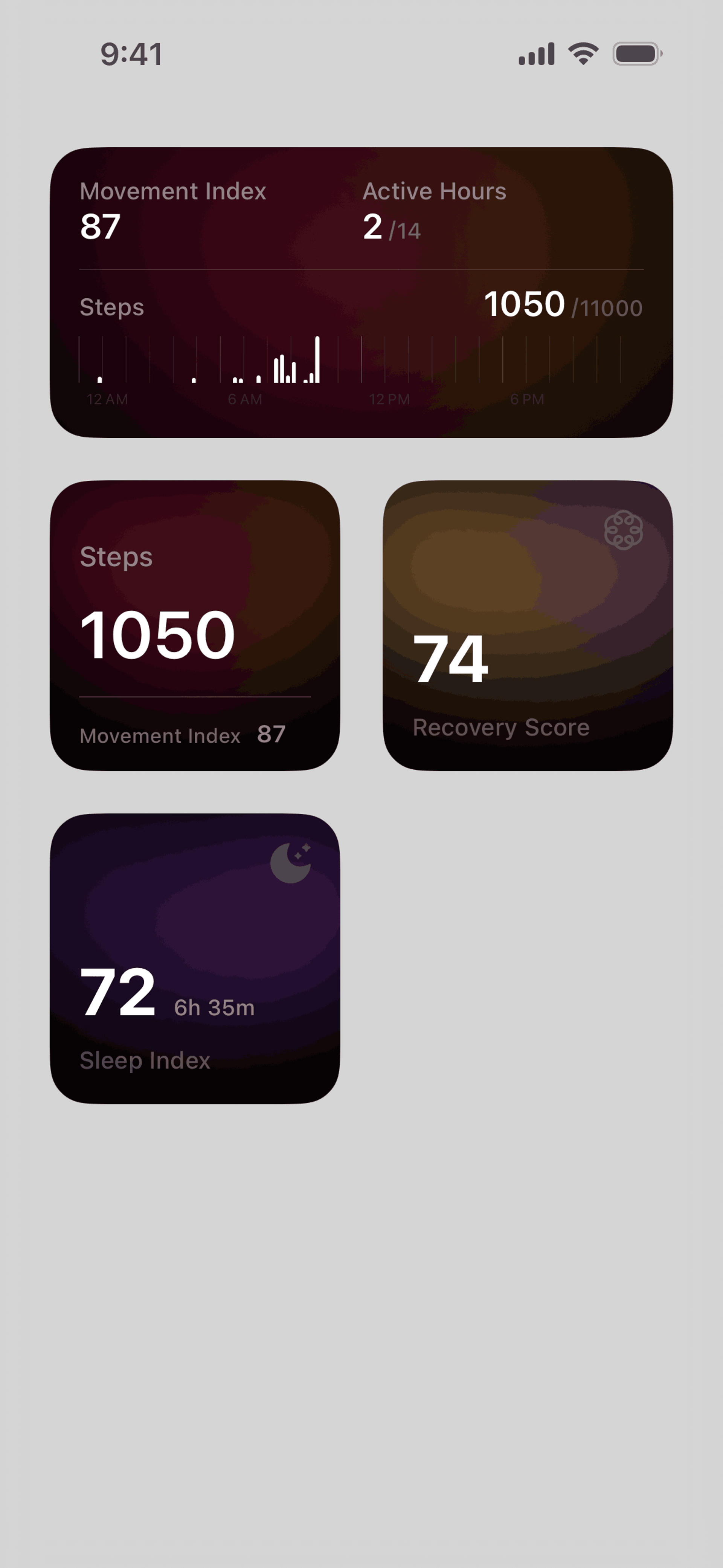 Ultrahuman iOS Health & Fitness interface screenshot 3