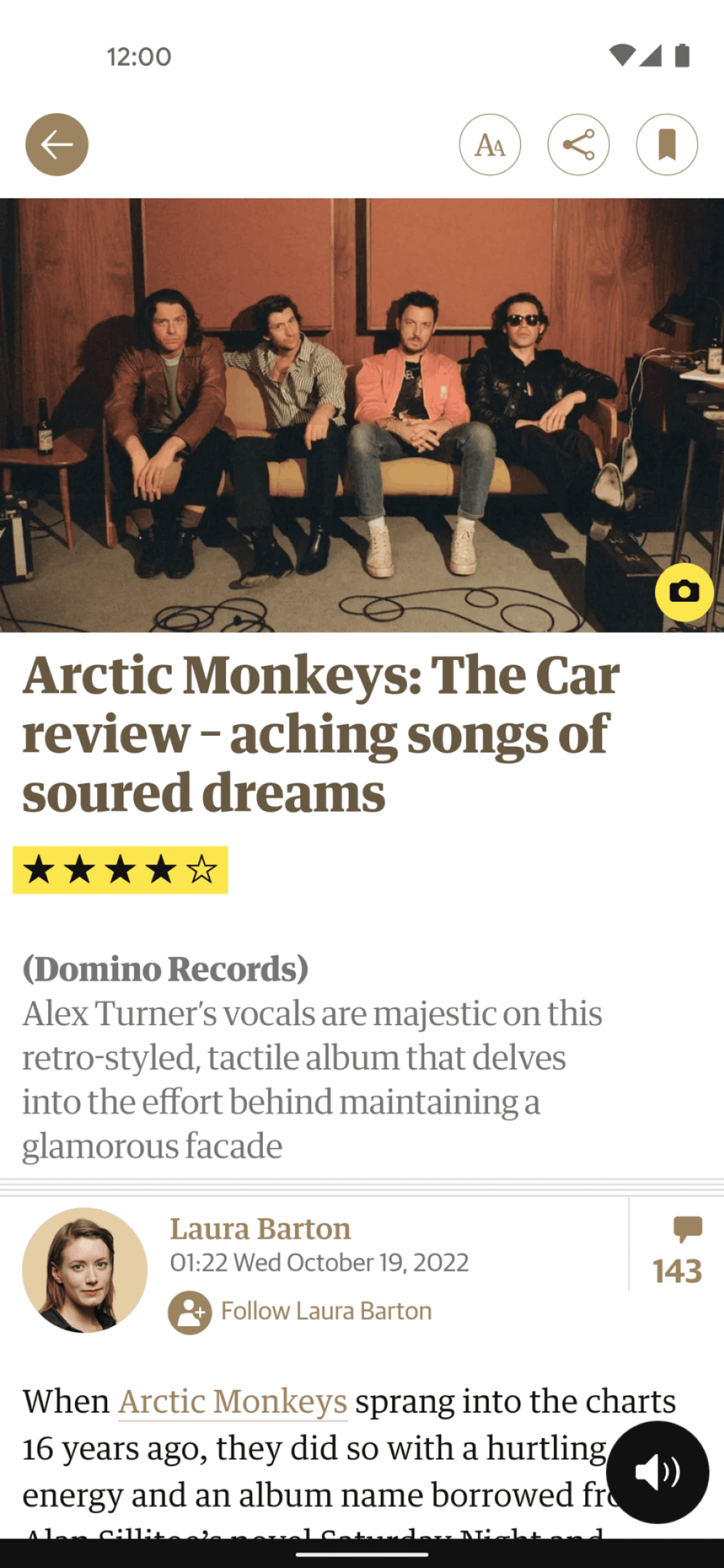 The Guardian Android News interface screenshot 12