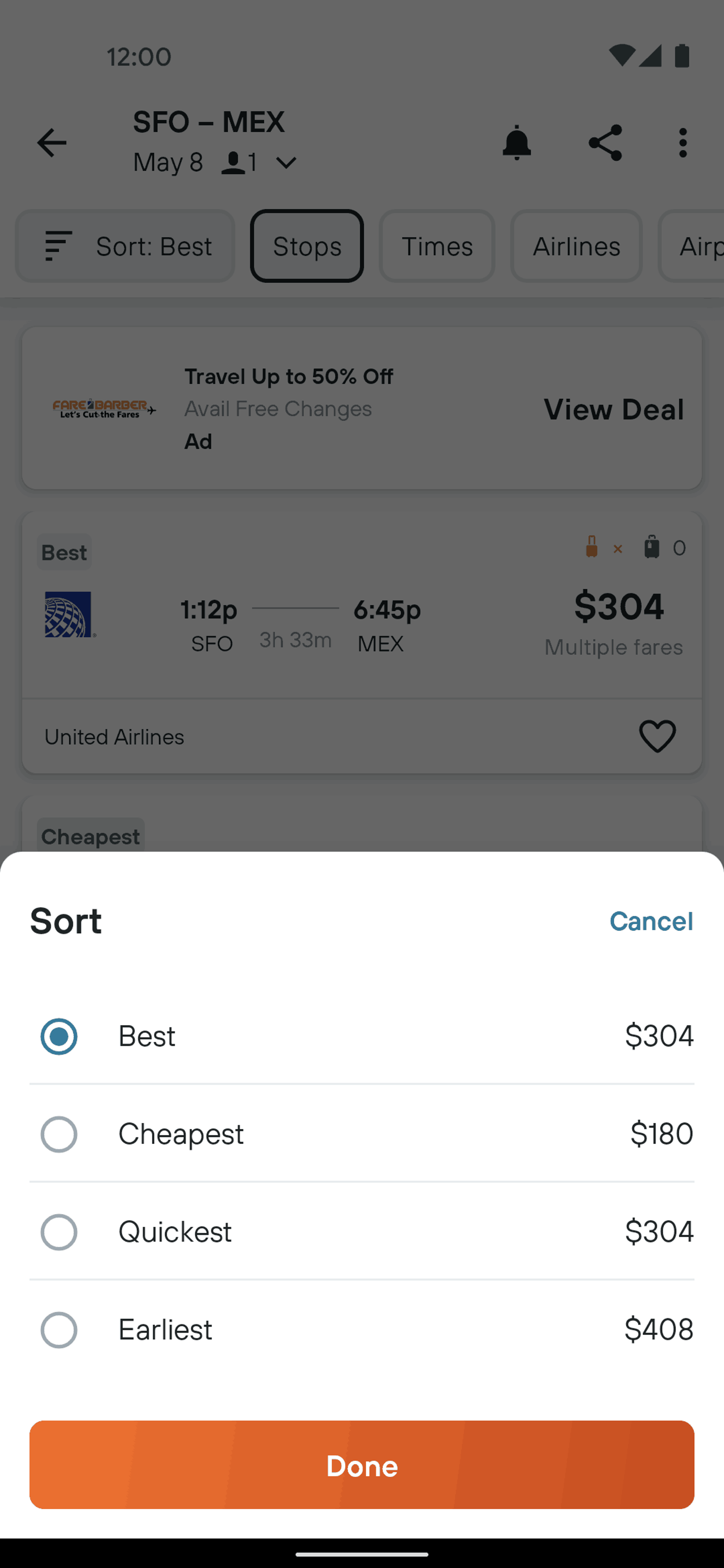 KAYAK Android Travel & Transportation interface screenshot 22
