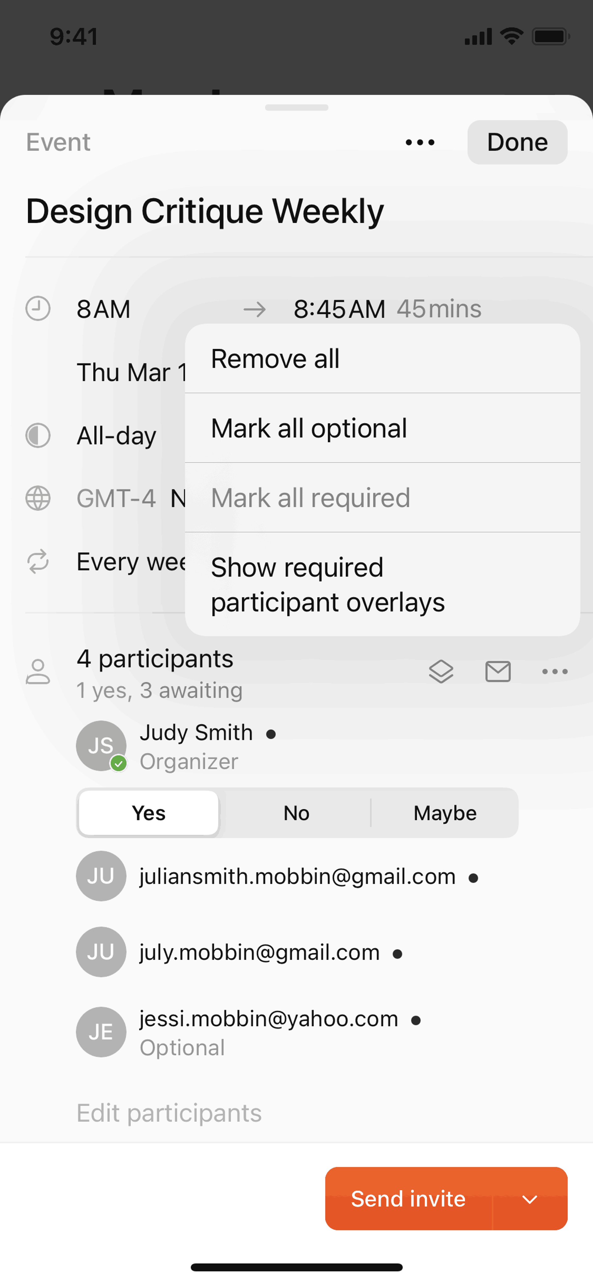 Cron Calendar iOS Productivity interface screenshot 8