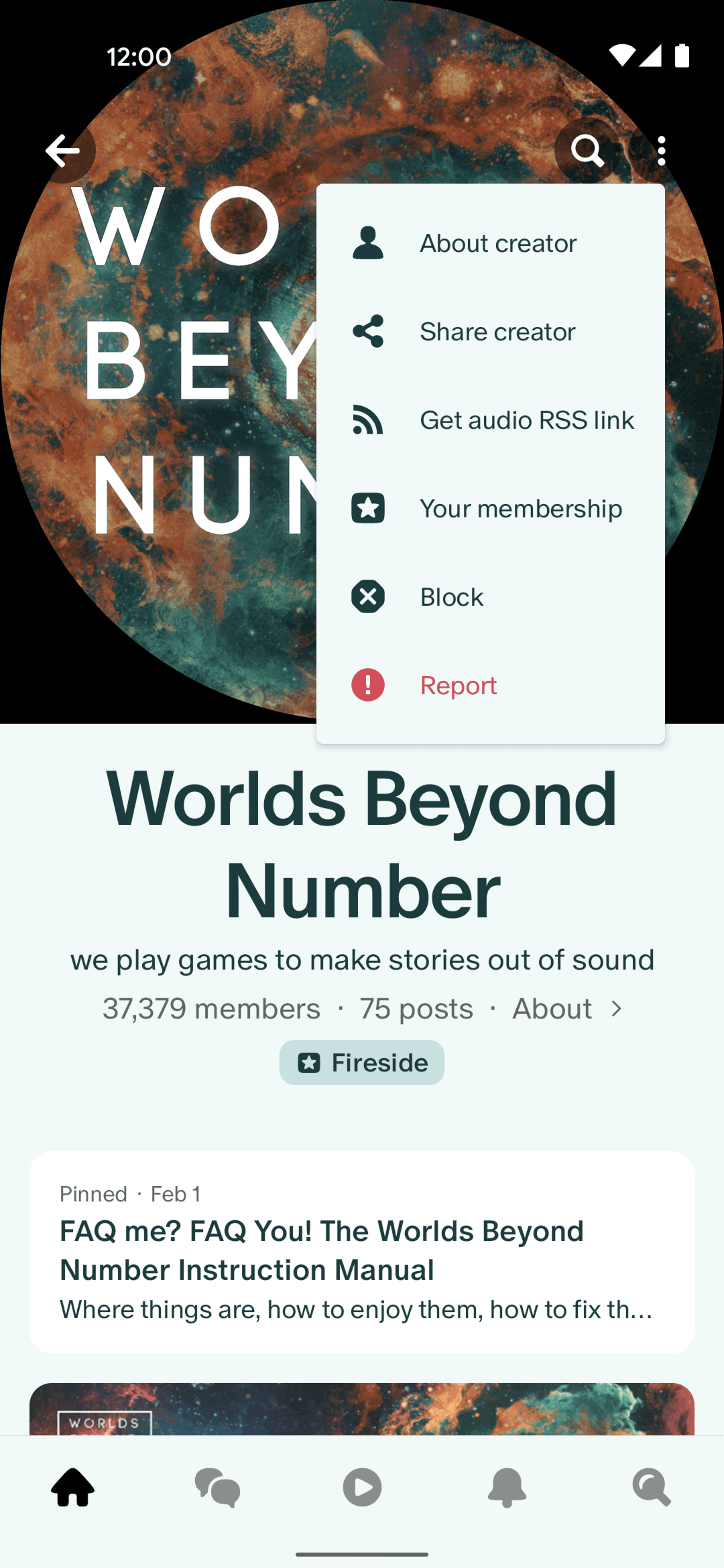 Patreon Android Social Networking interface screenshot 15