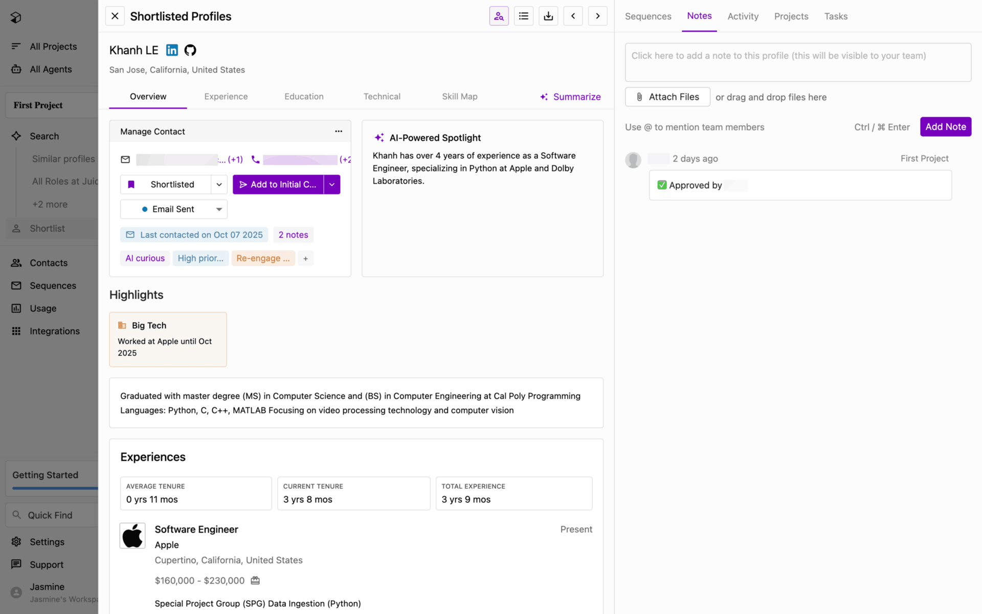 Juicebox Web Jobs & Recruitment interface screenshot 11