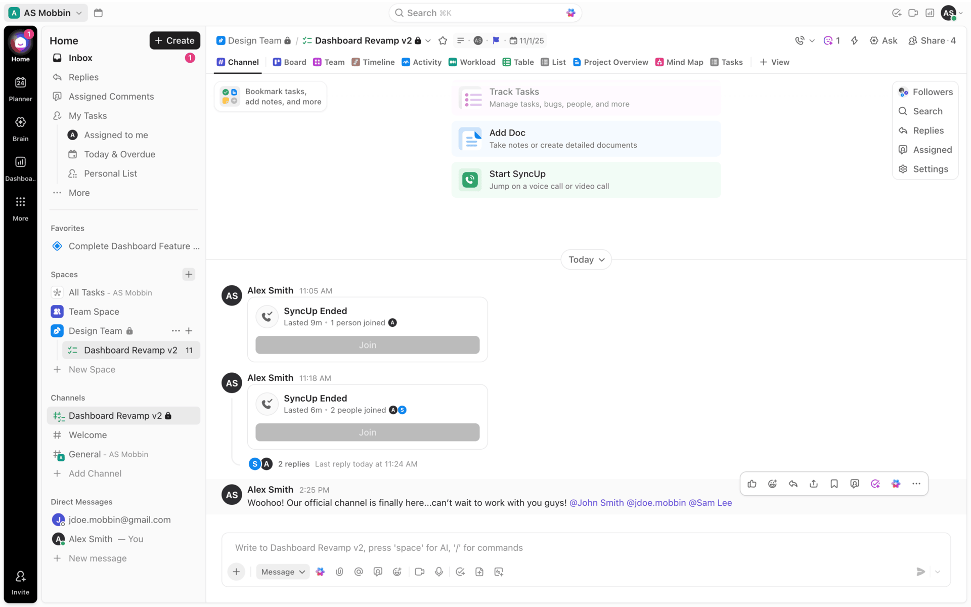 ClickUp Web Business interface screenshot 17