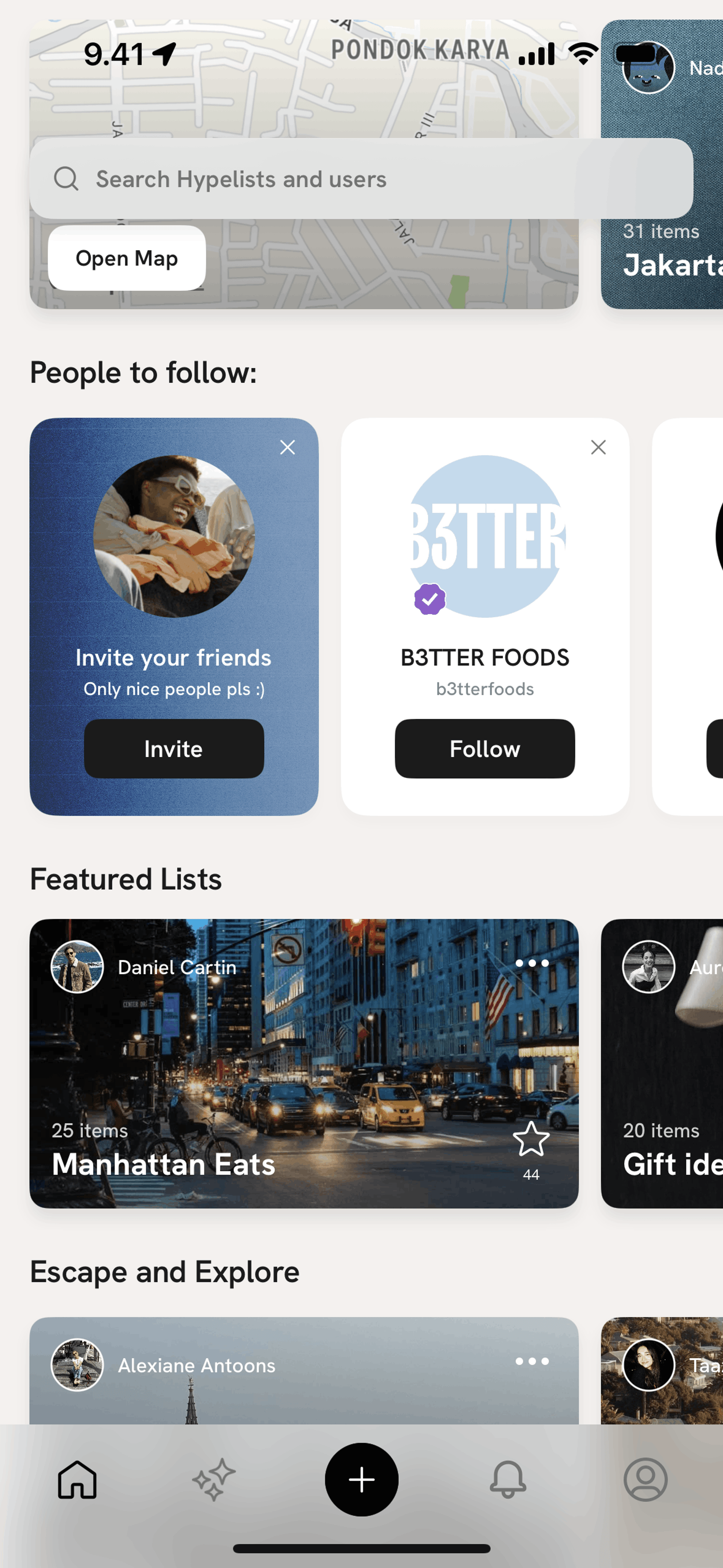 Hypelist iOS Social Networking interface screenshot 5