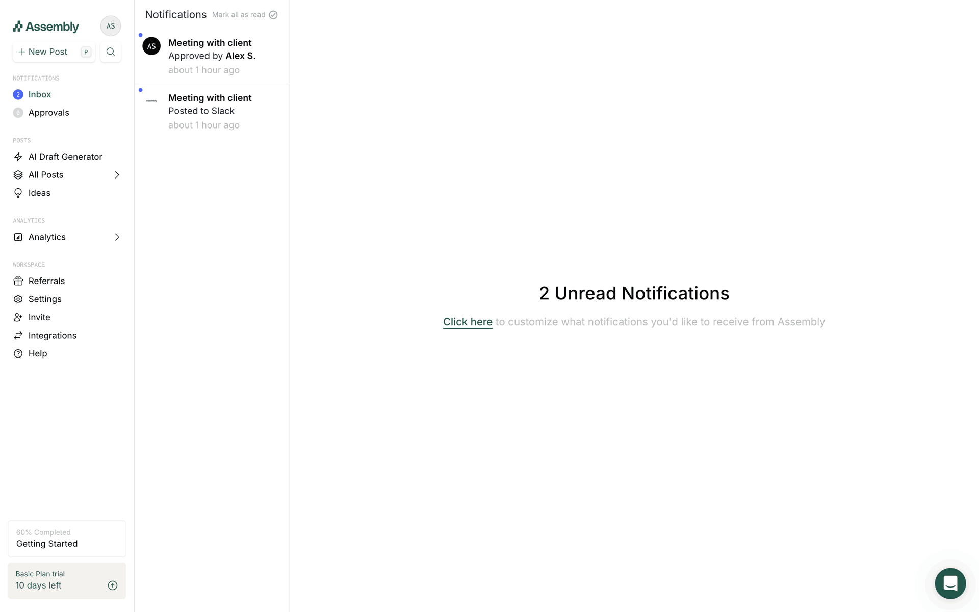 Assembly Web Productivity interface screenshot 7