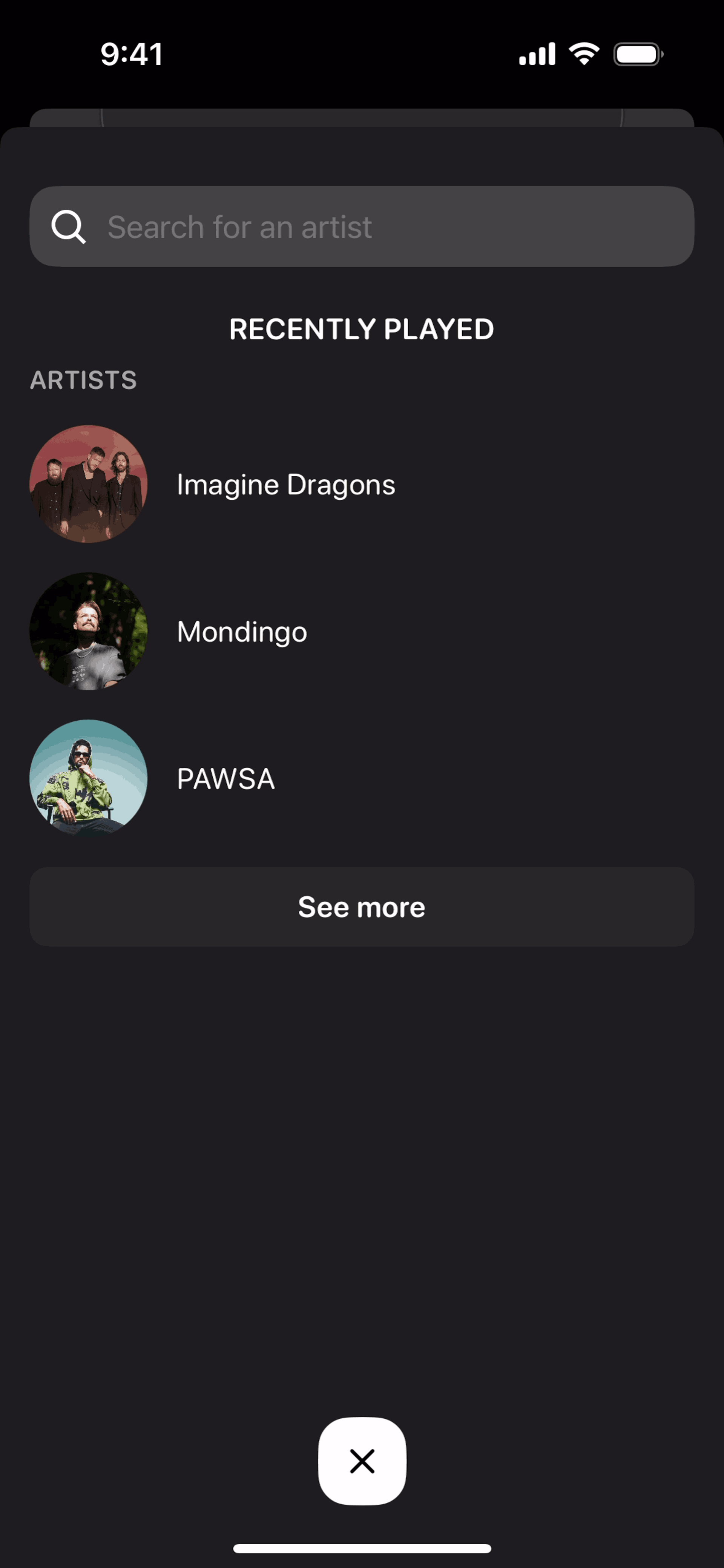Airbuds Widget iOS Social Networking interface screenshot 5