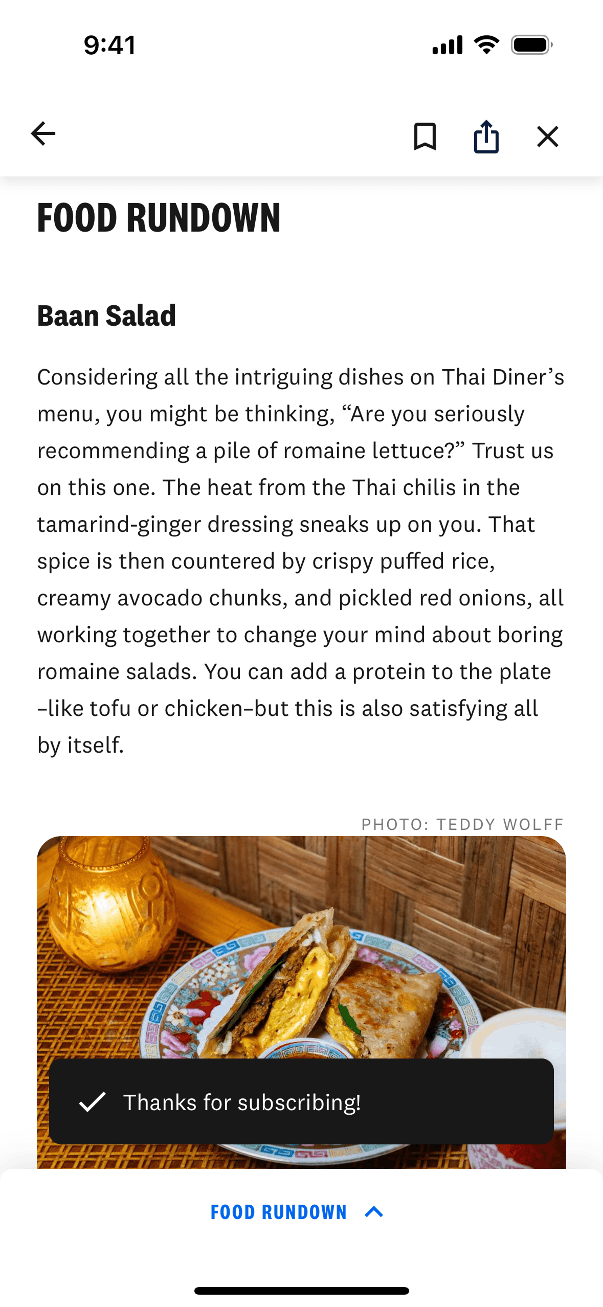 The Infatuation iOS Food & Drink interface screenshot 9