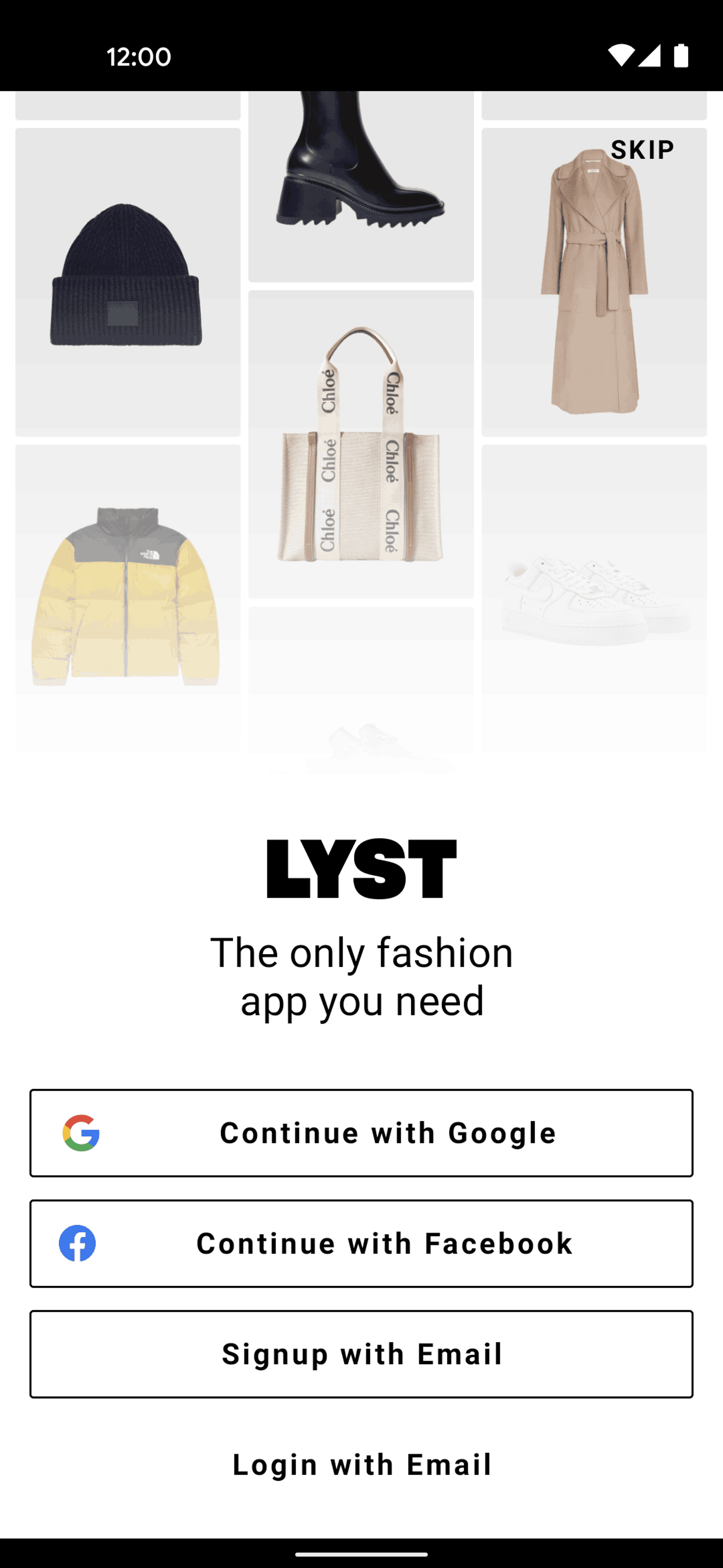 Lyst Android Shopping interface screenshot 4