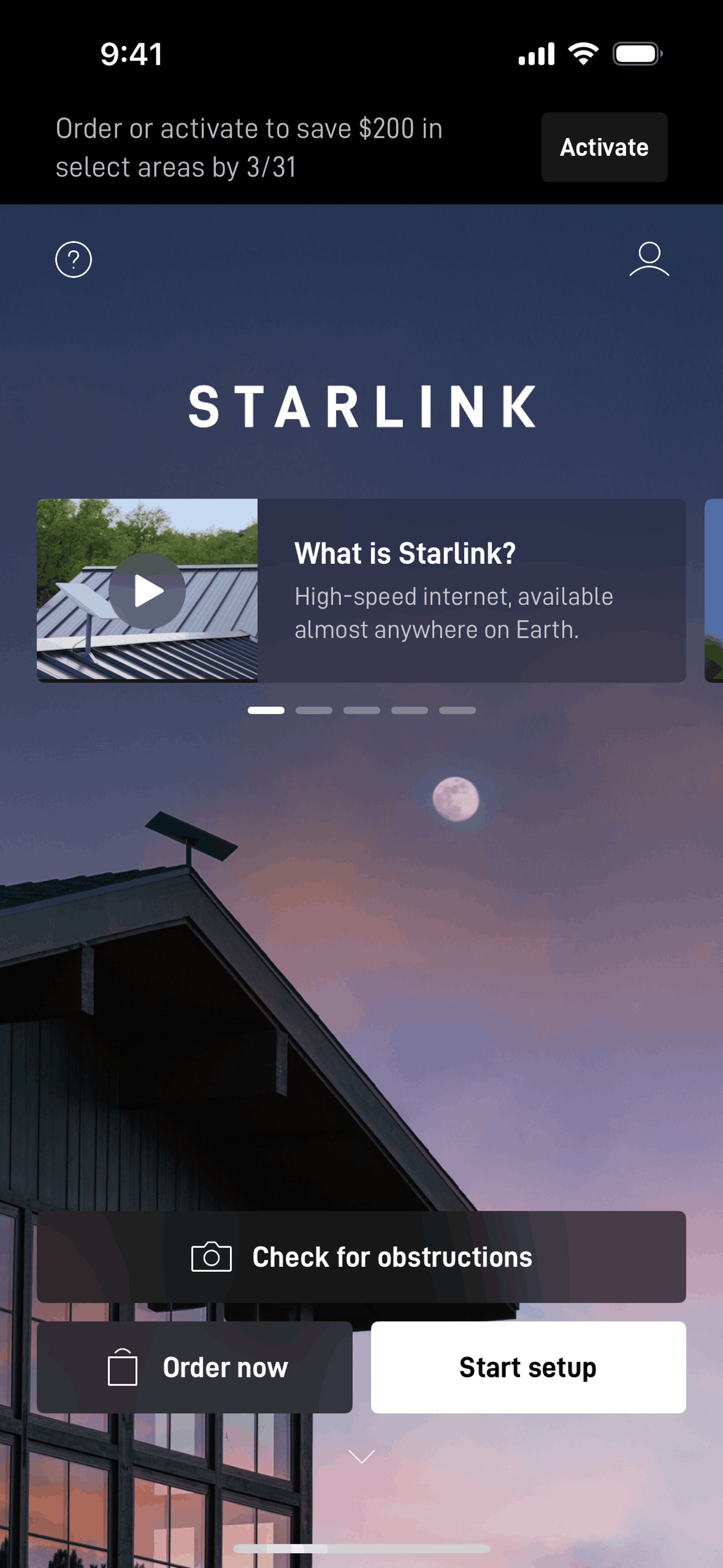 Starlink iOS Utilities interface screenshot 2