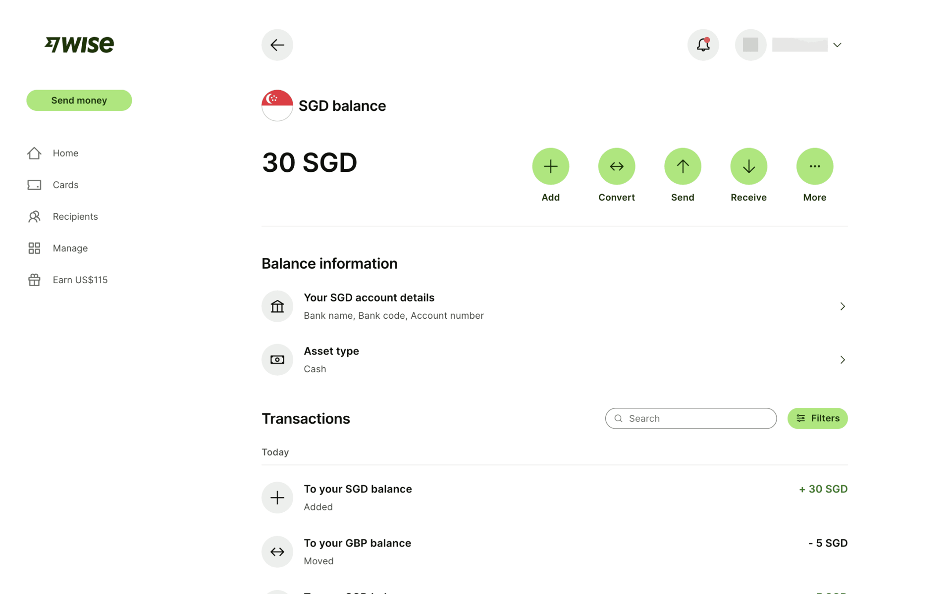 Wise Web Finance interface screenshot 5