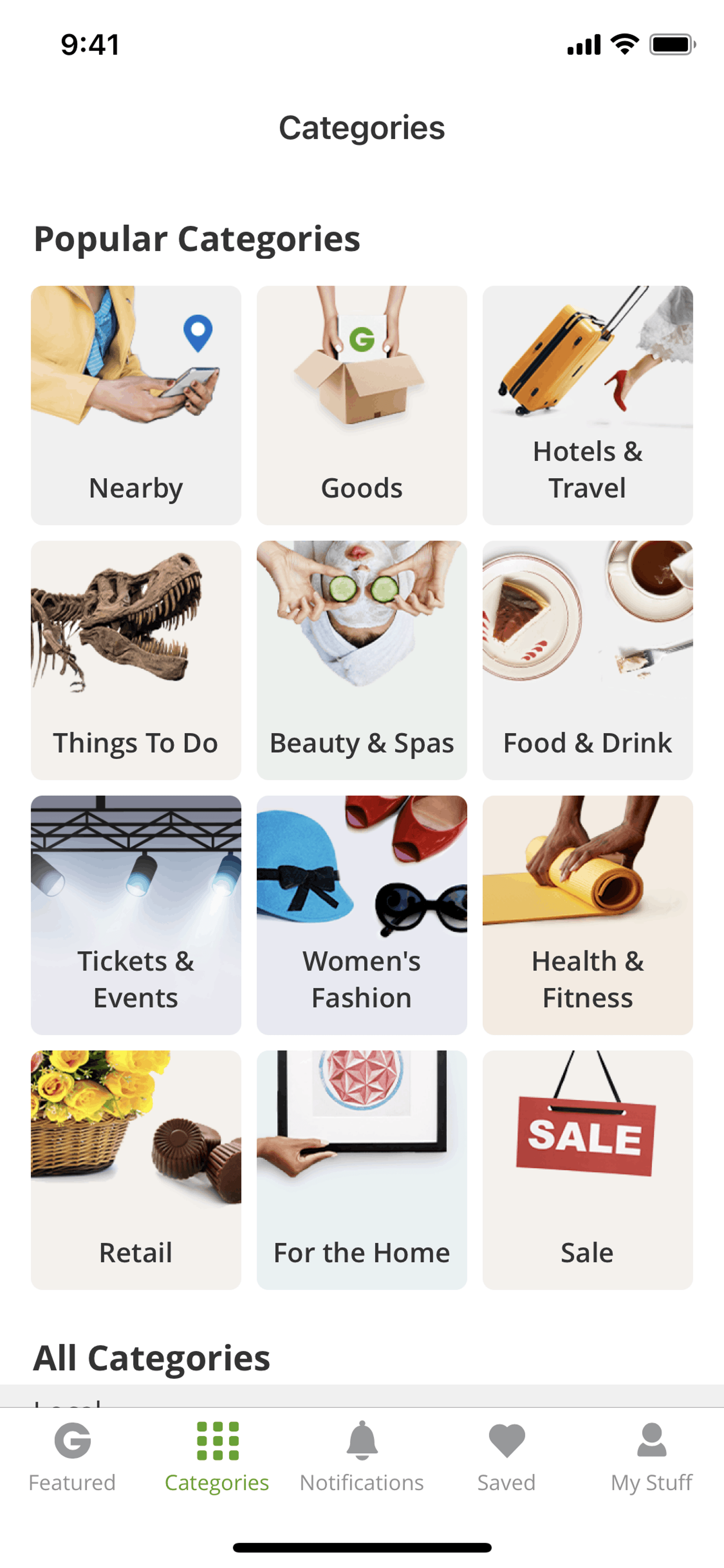 Groupon iOS Shopping interface screenshot 4