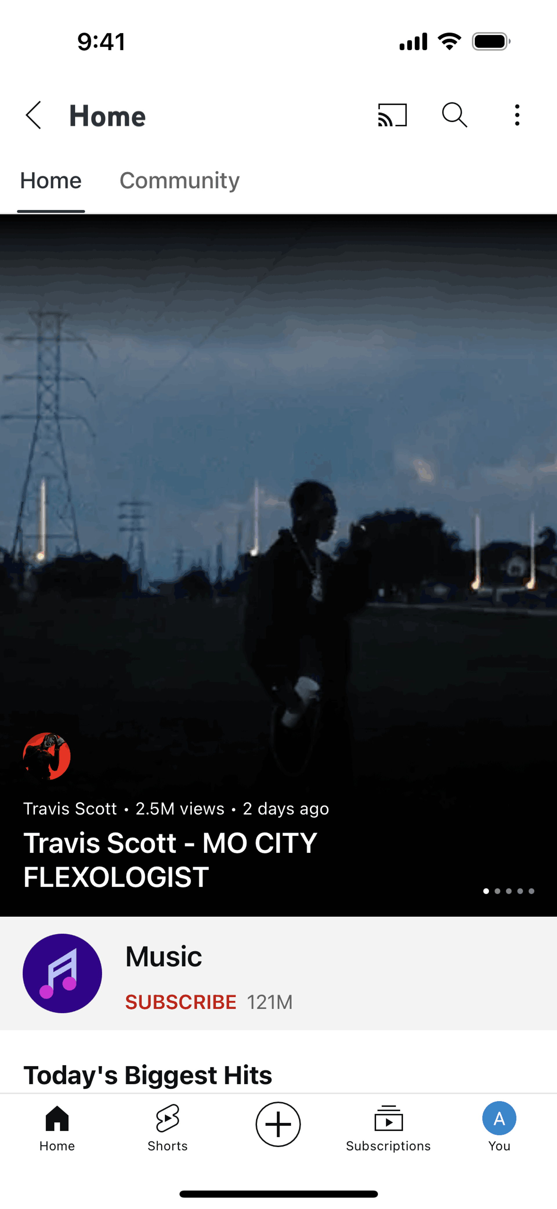 YouTube iOS Photo & Video interface screenshot 19