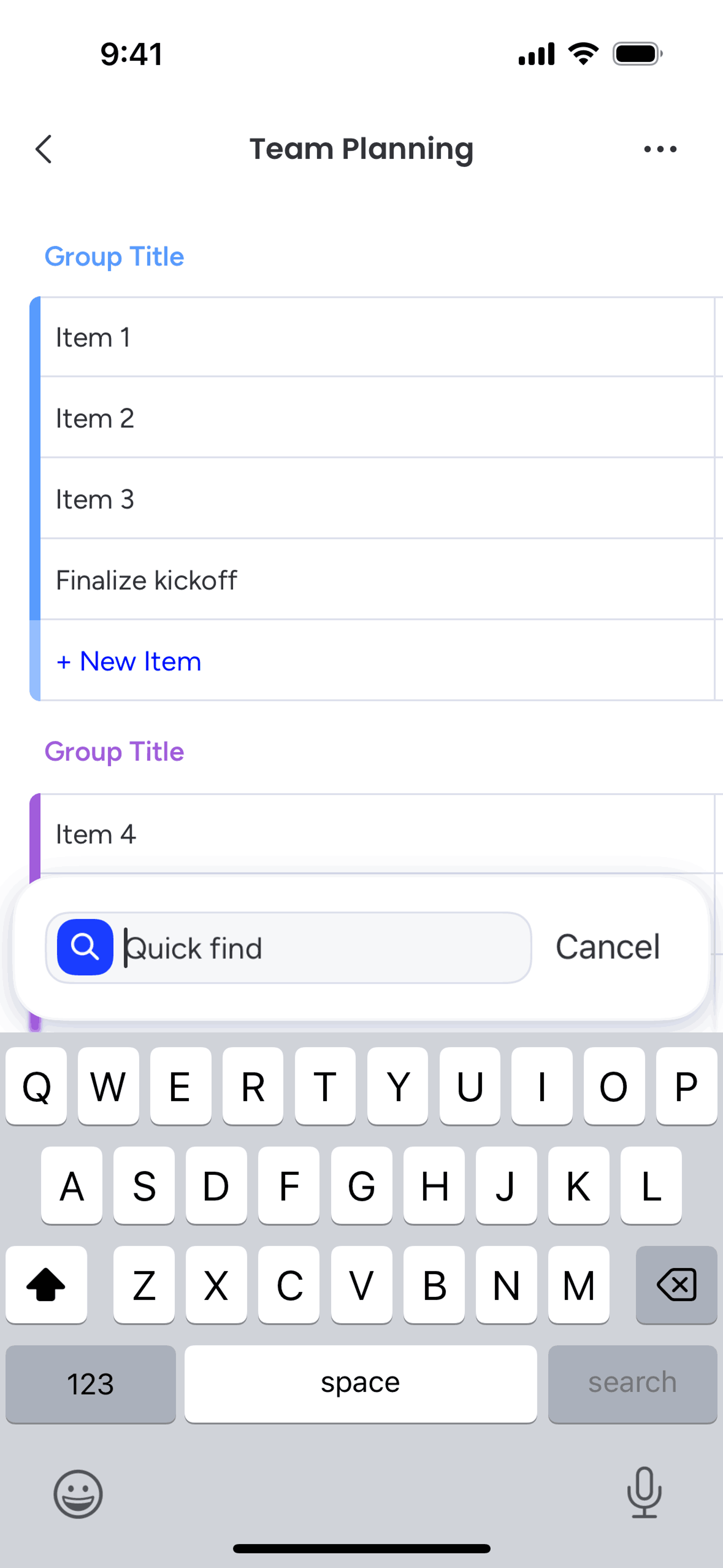 monday.com iOS Collaboration interface screenshot 22