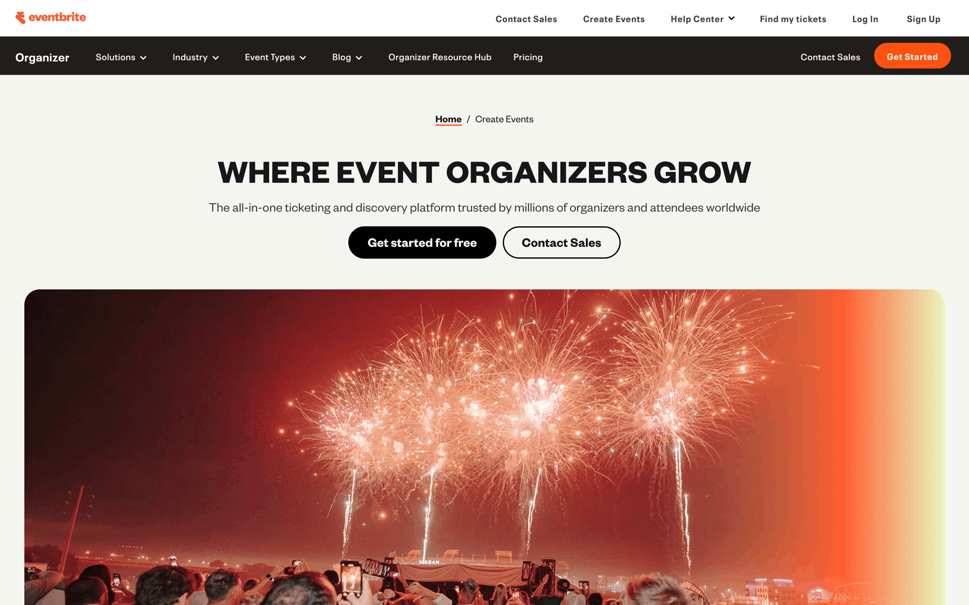 Eventbrite Web Entertainment interface screenshot 4