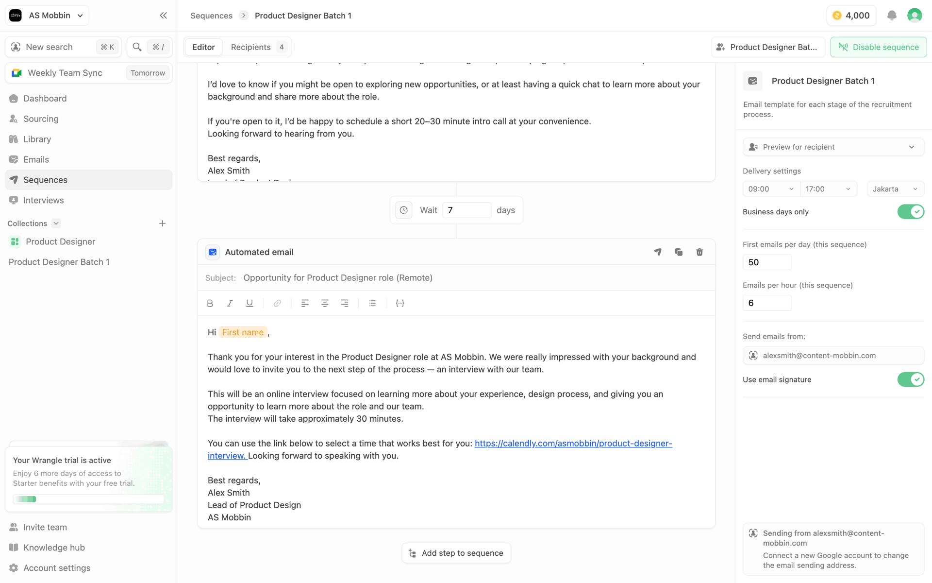 Wrangle Web AI interface screenshot 16