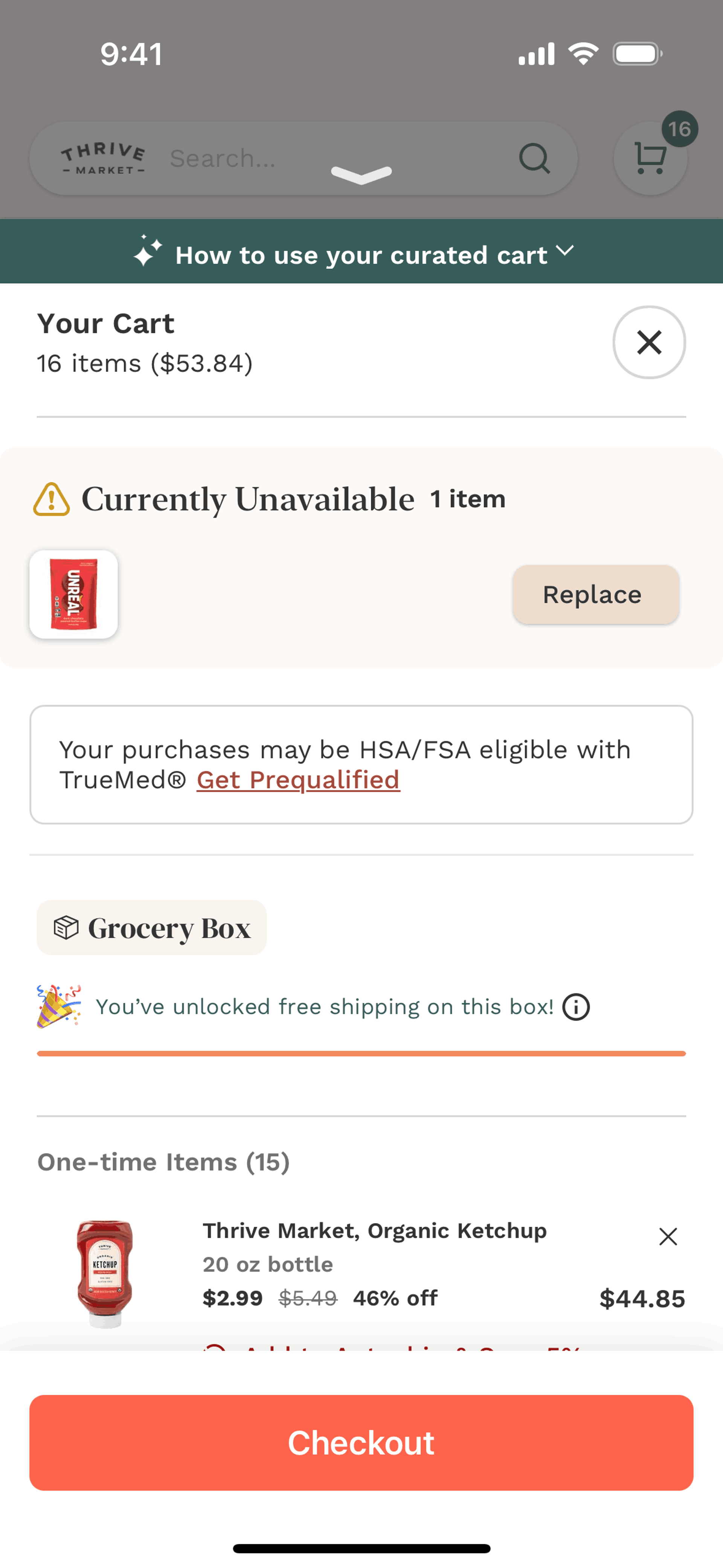 Thrive Market iOS Shopping interface screenshot 9