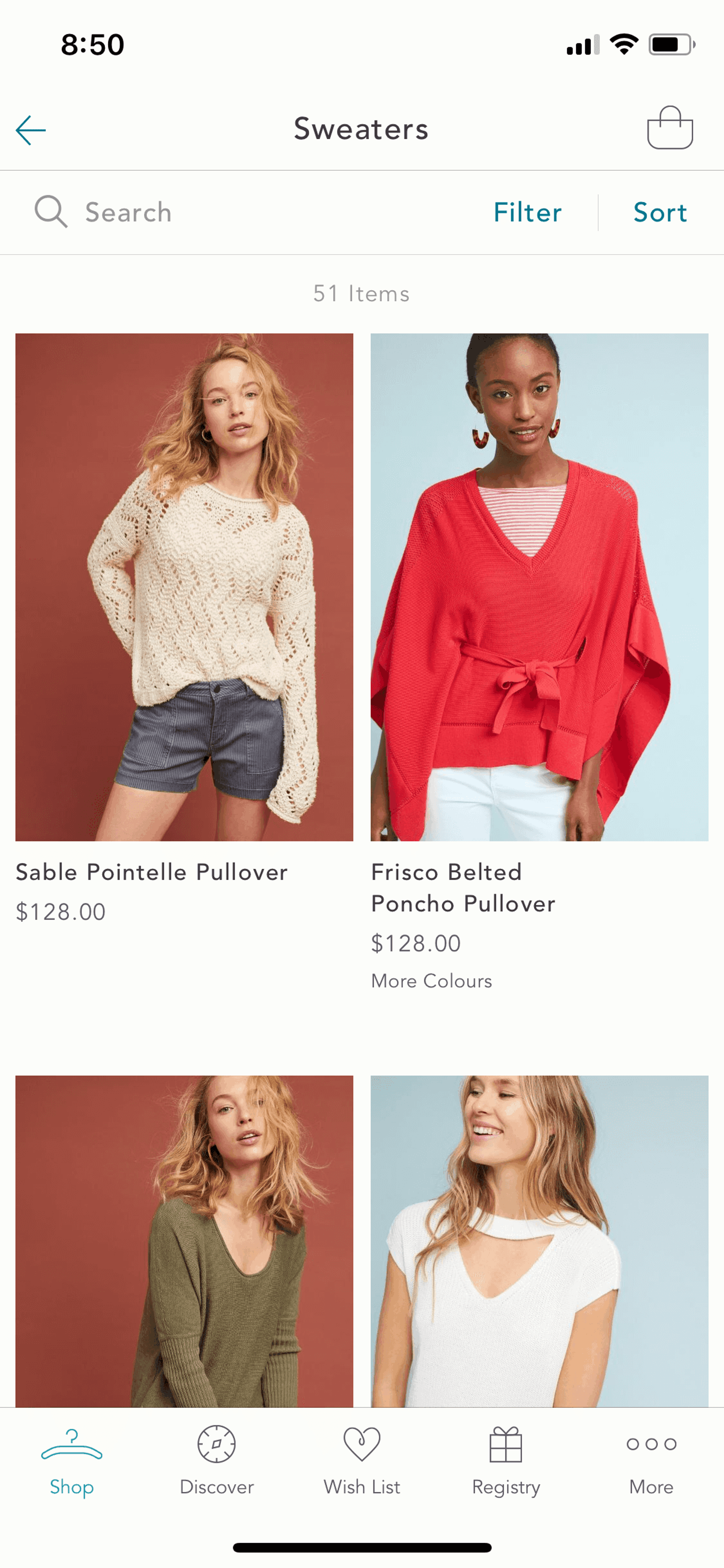 Anthropologie iOS Shopping interface screenshot 15