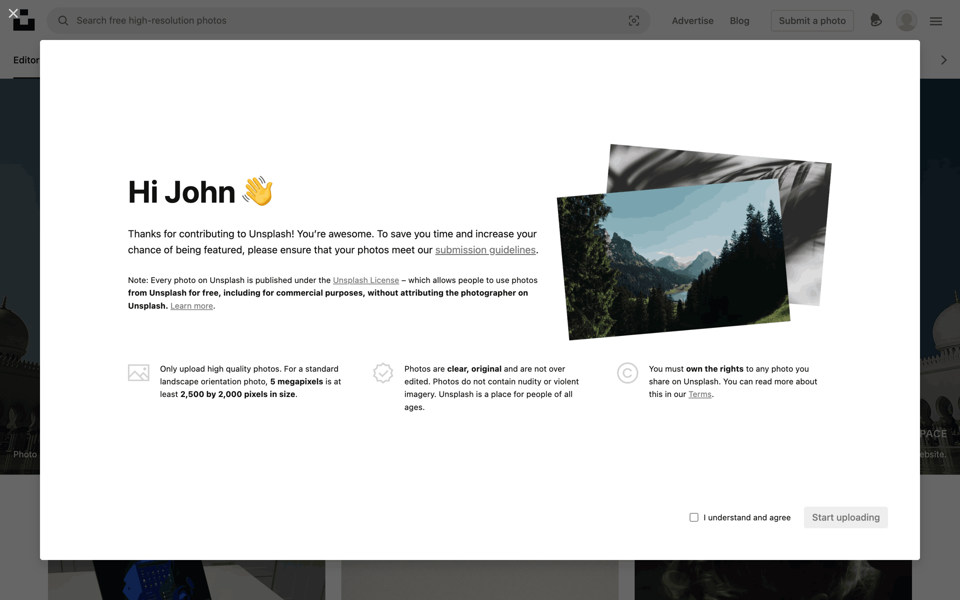 Unsplash Web Photo & Video interface screenshot 10