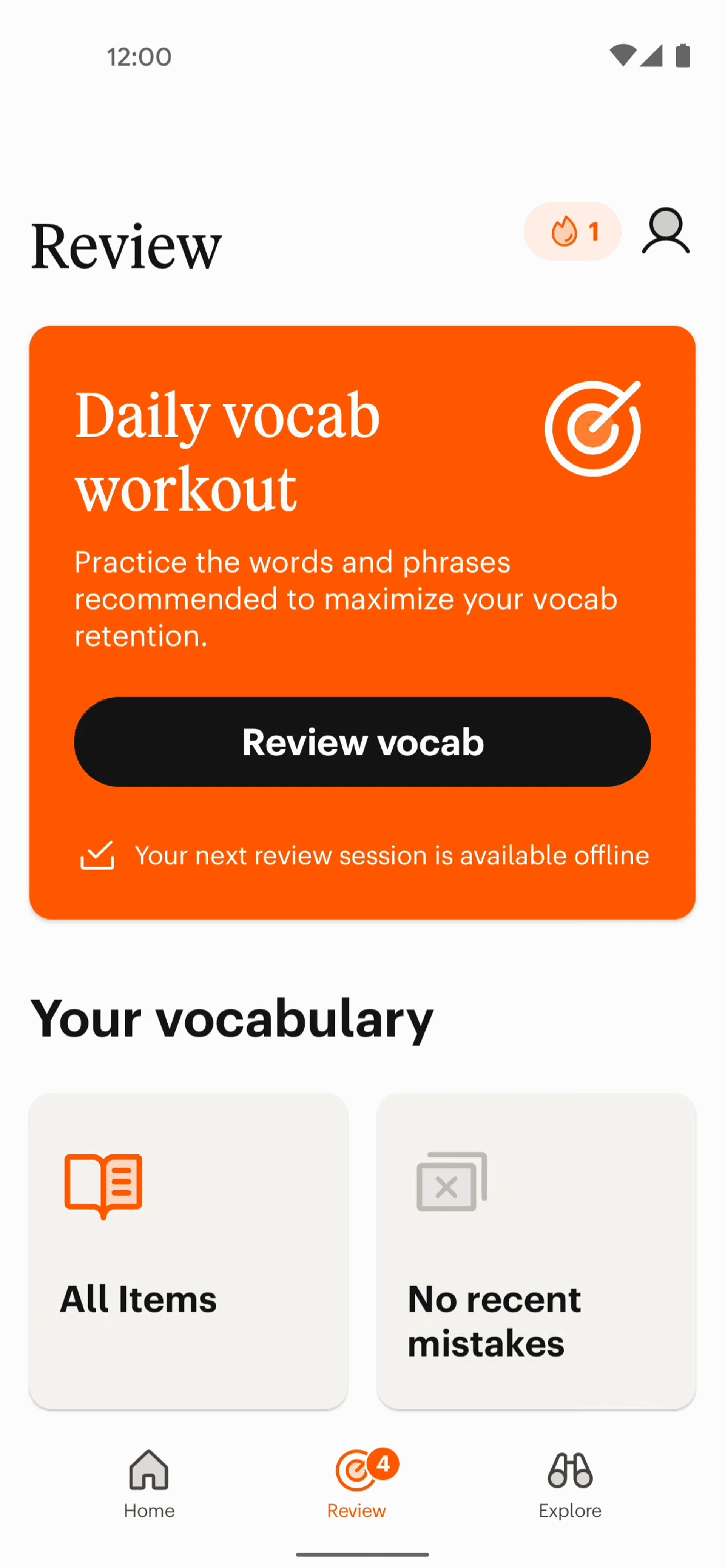 Babbel Android Education interface screenshot 4