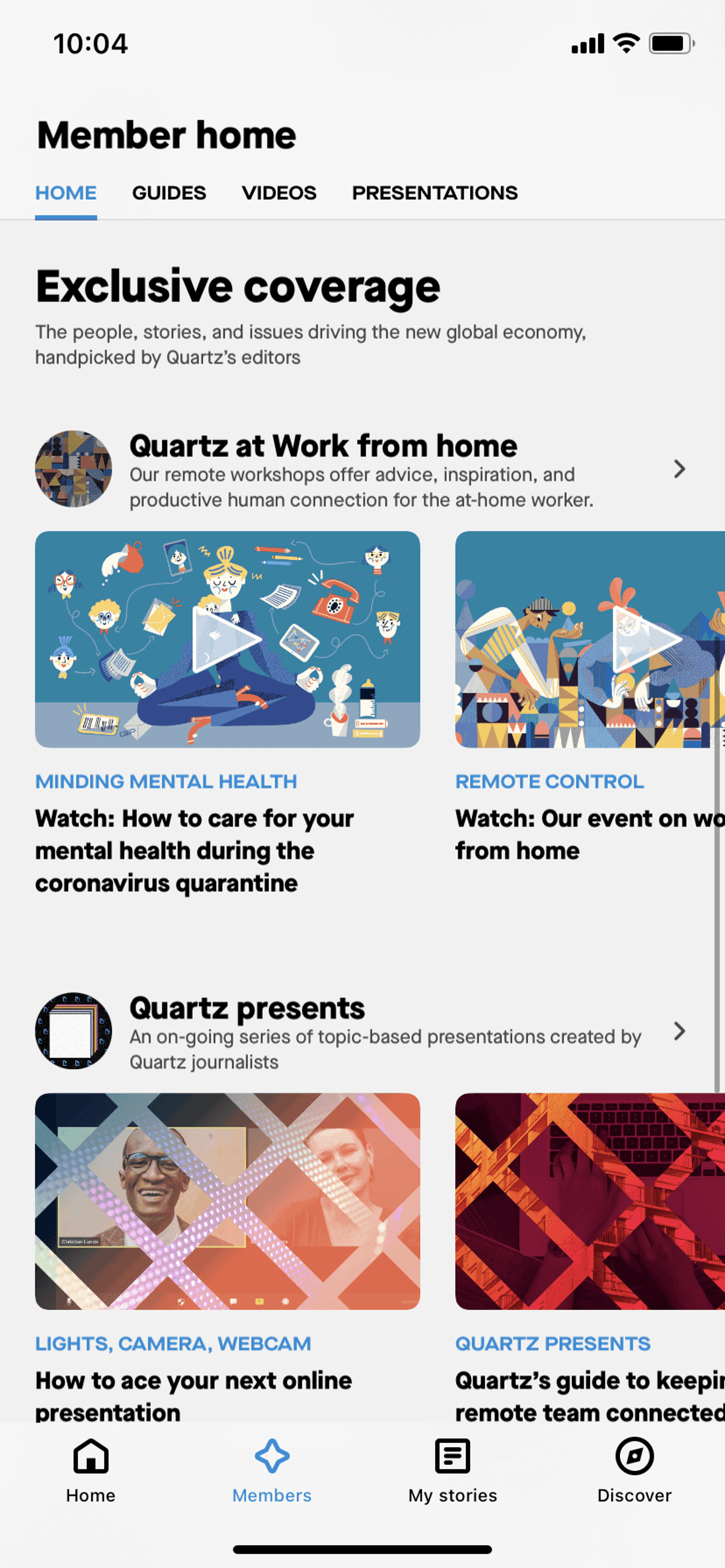 Quartz iOS News interface screenshot 23