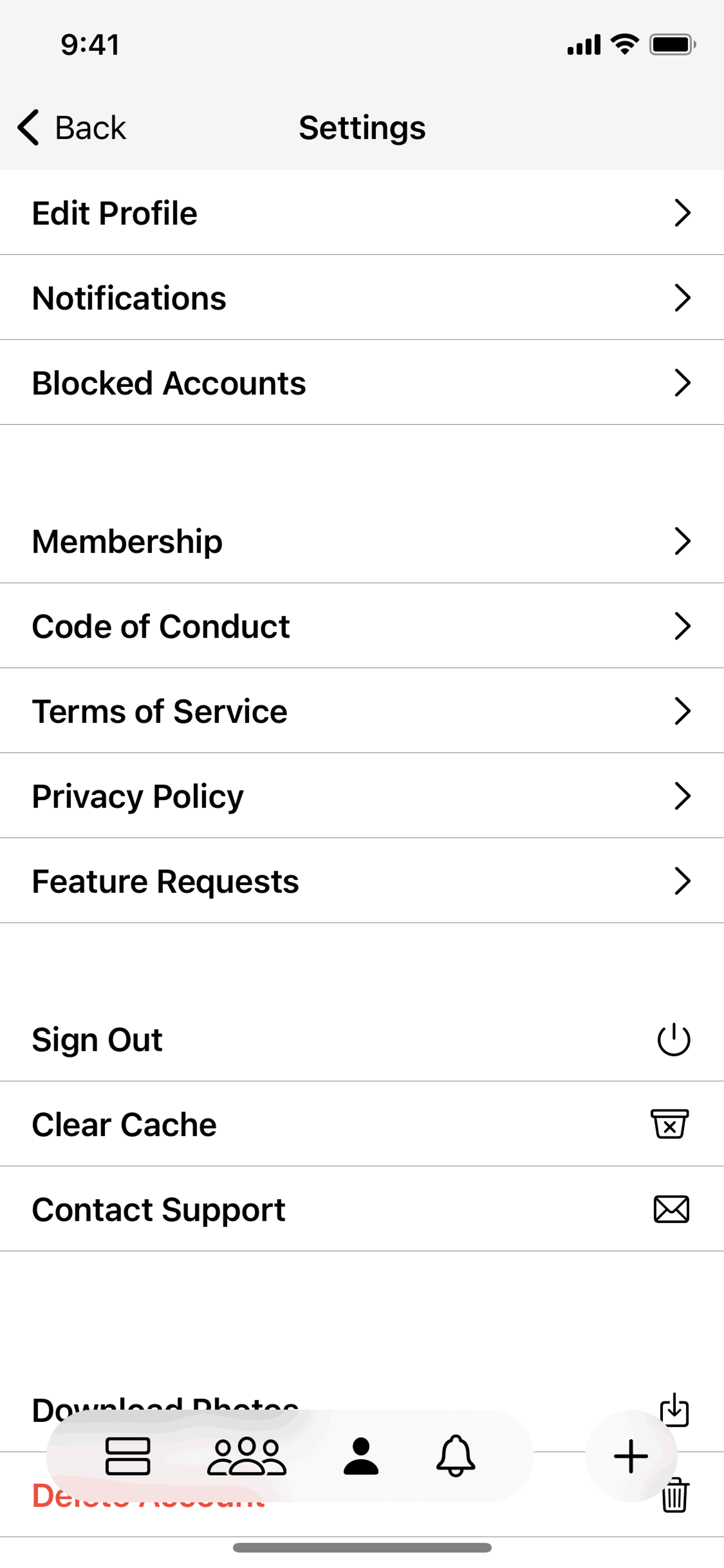 Glass iOS Photo & Video interface screenshot 17
