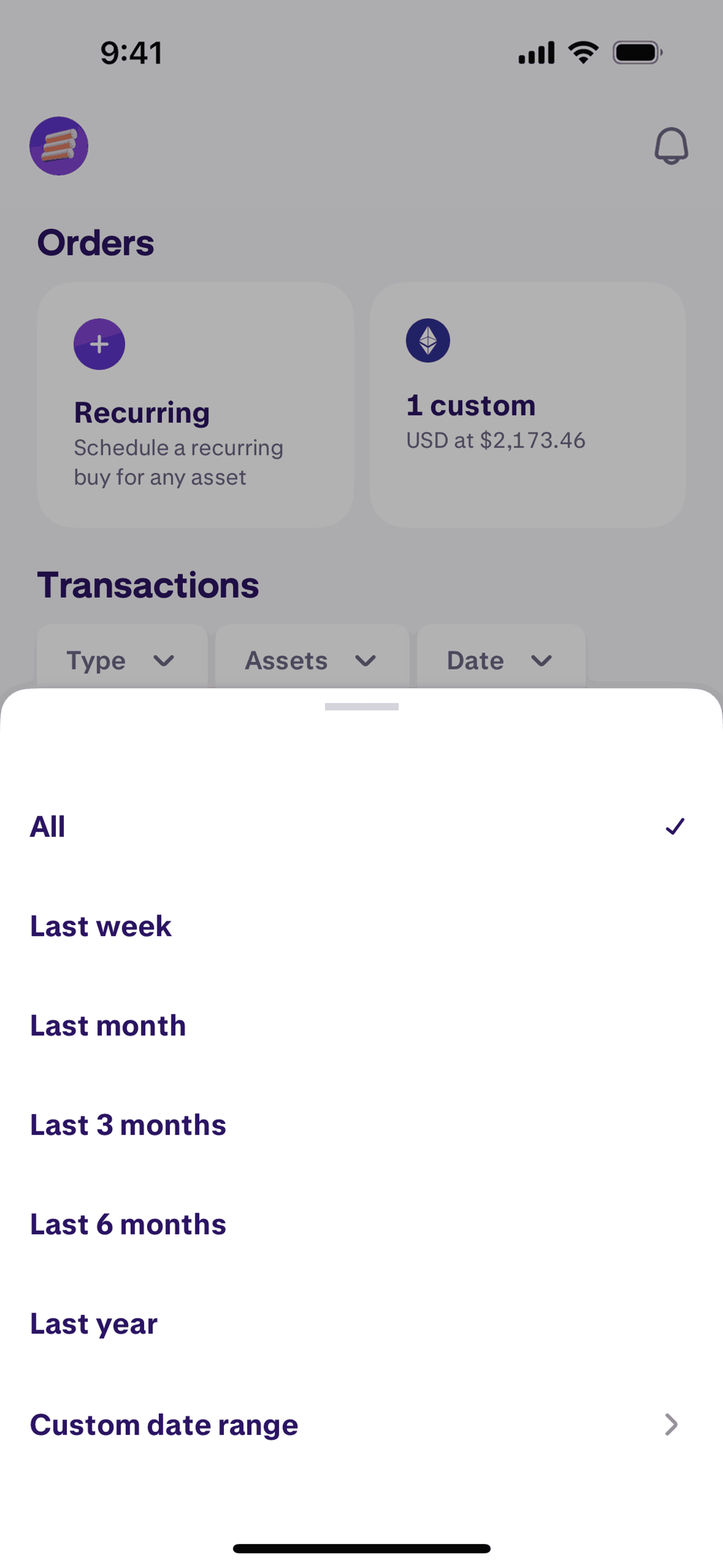 Kraken iOS Finance interface screenshot 23