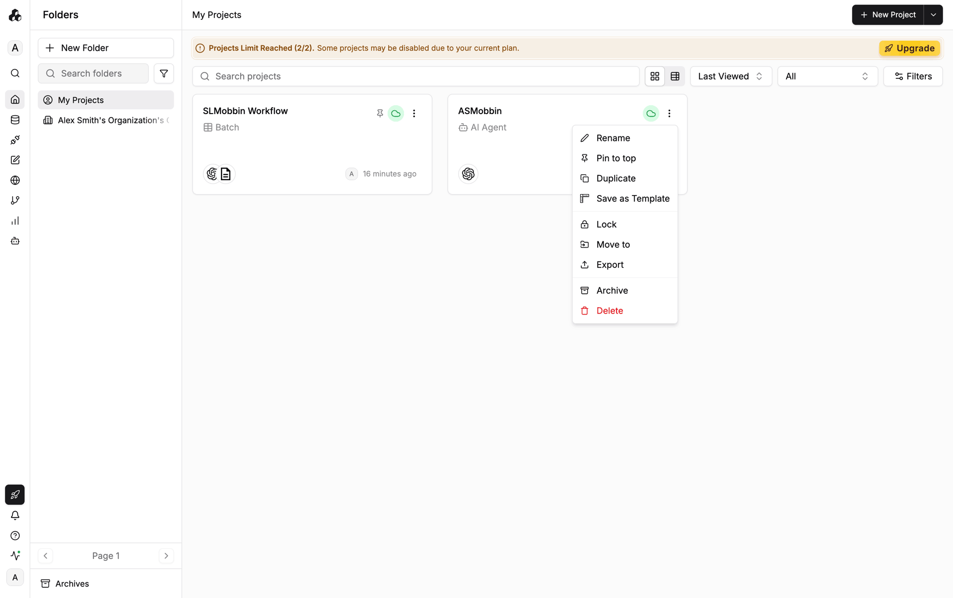 StackAI Web Business interface screenshot 4