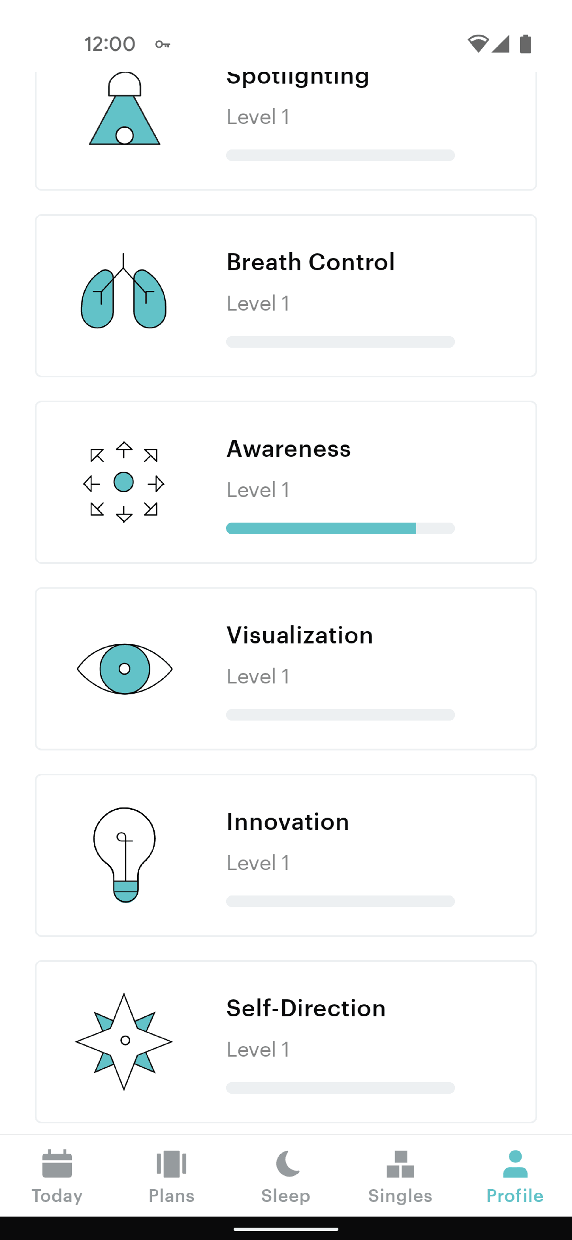 Balance Android Health & Fitness interface screenshot 13