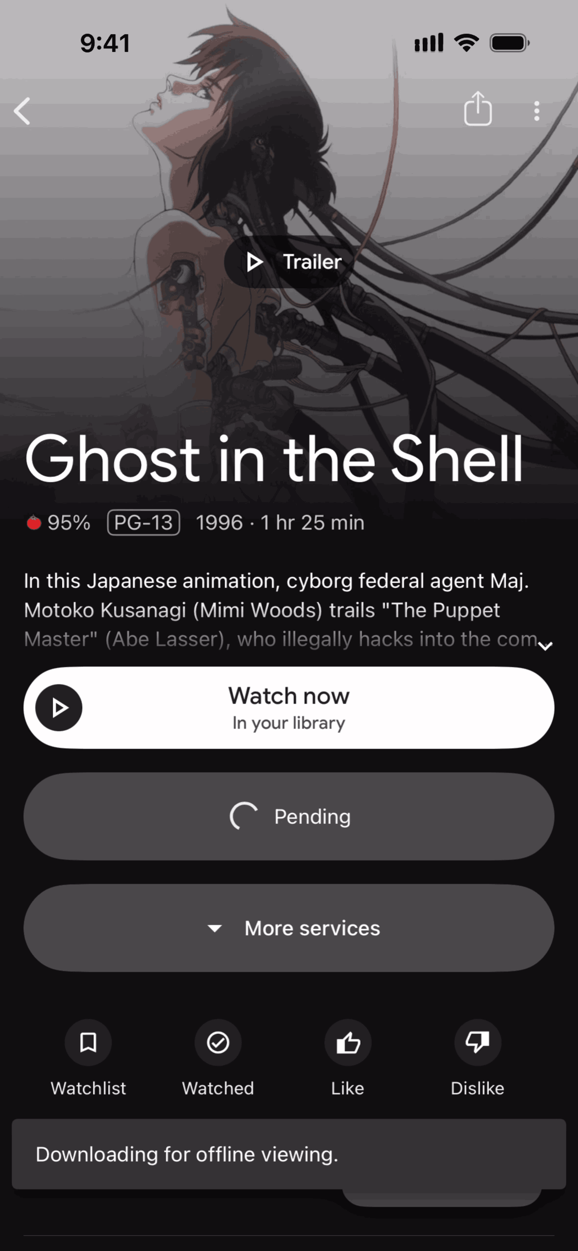 Google TV iOS Entertainment interface screenshot 6
