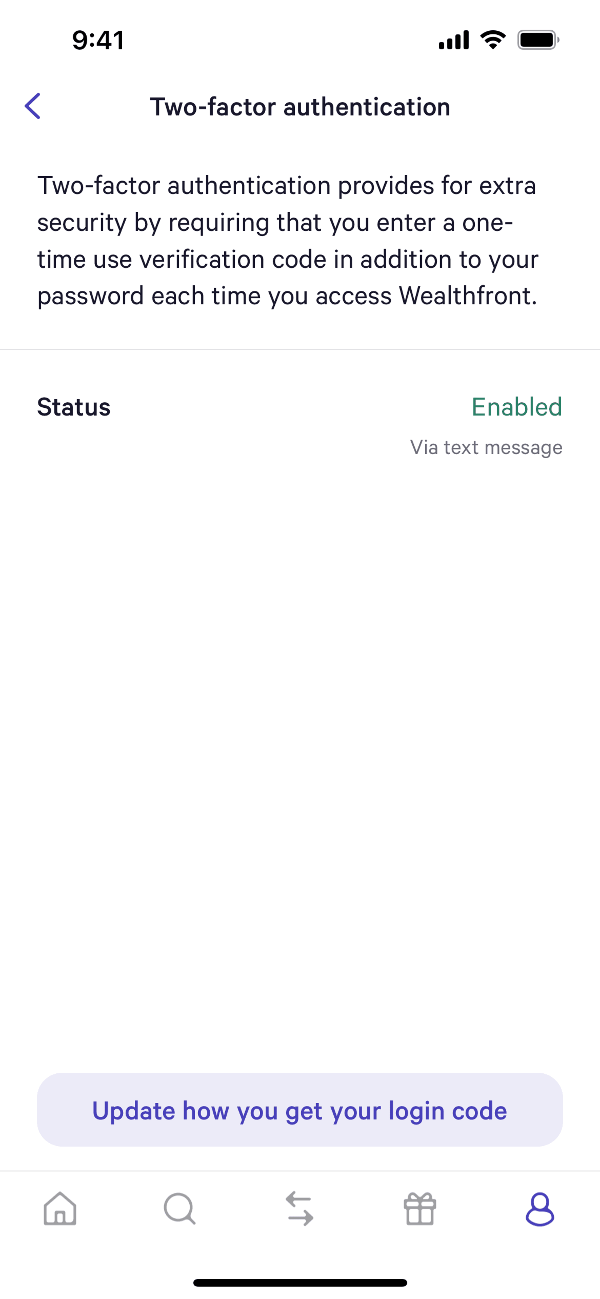 Wealthfront iOS Finance interface screenshot 14