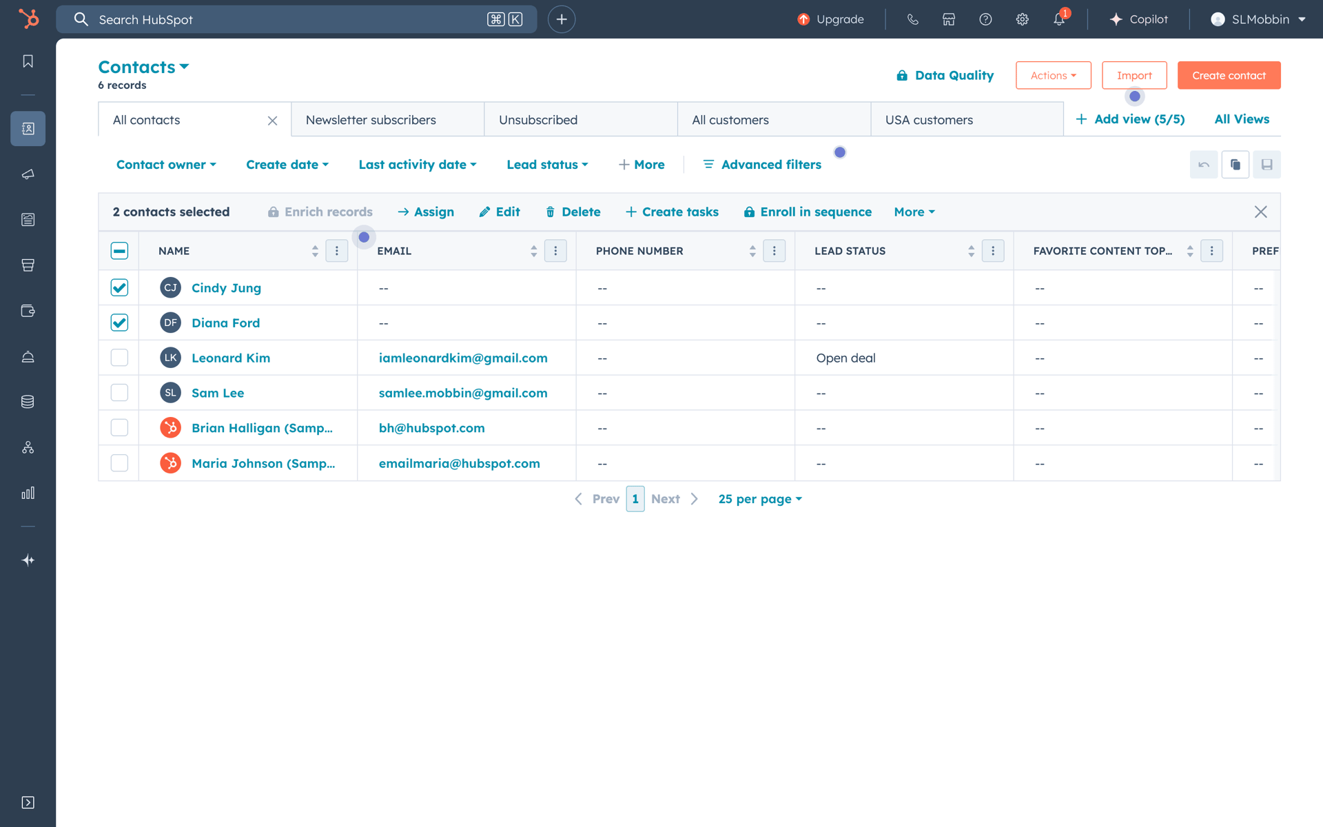 HubSpot Web Business interface screenshot 18