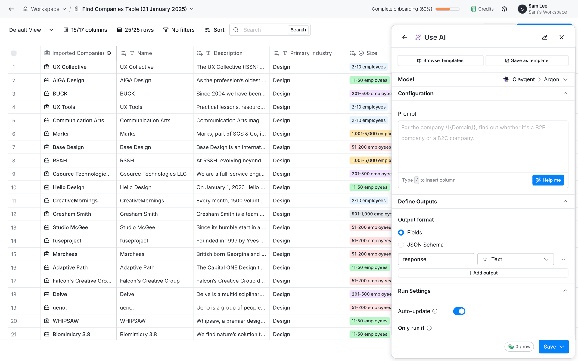 Clay Web Business interface screenshot 12