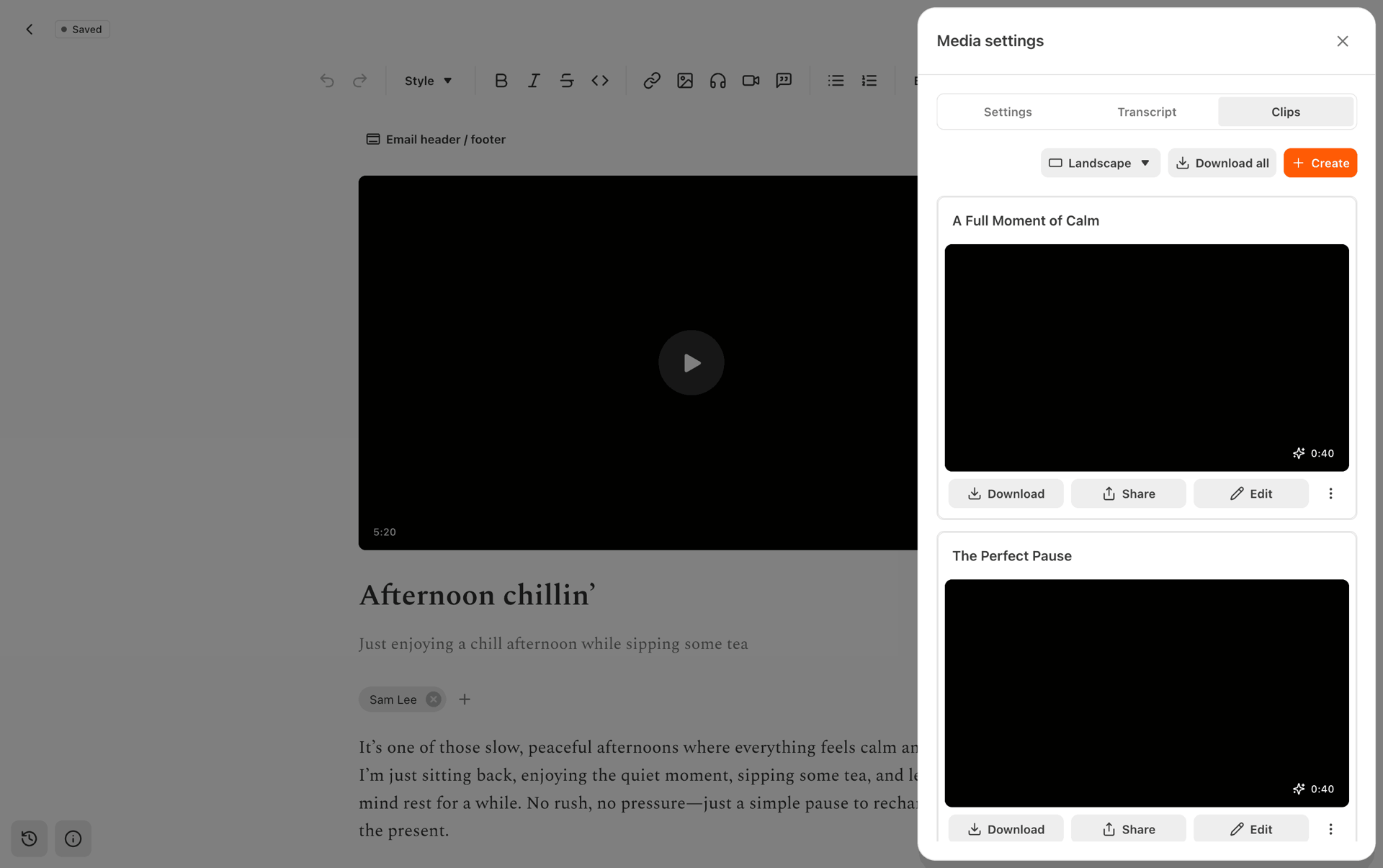 Substack Web News interface screenshot 20