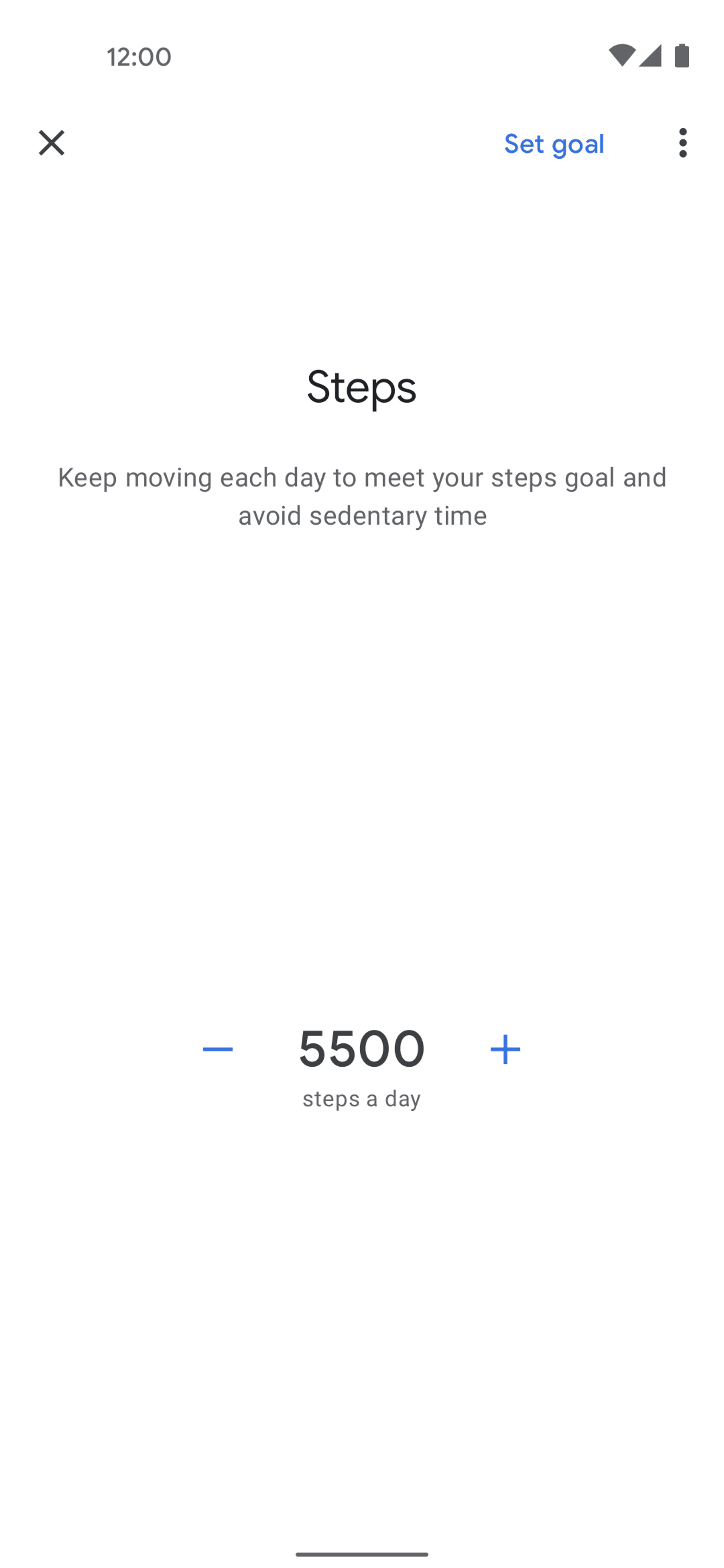 Google Fit Android Health & Fitness interface screenshot 17
