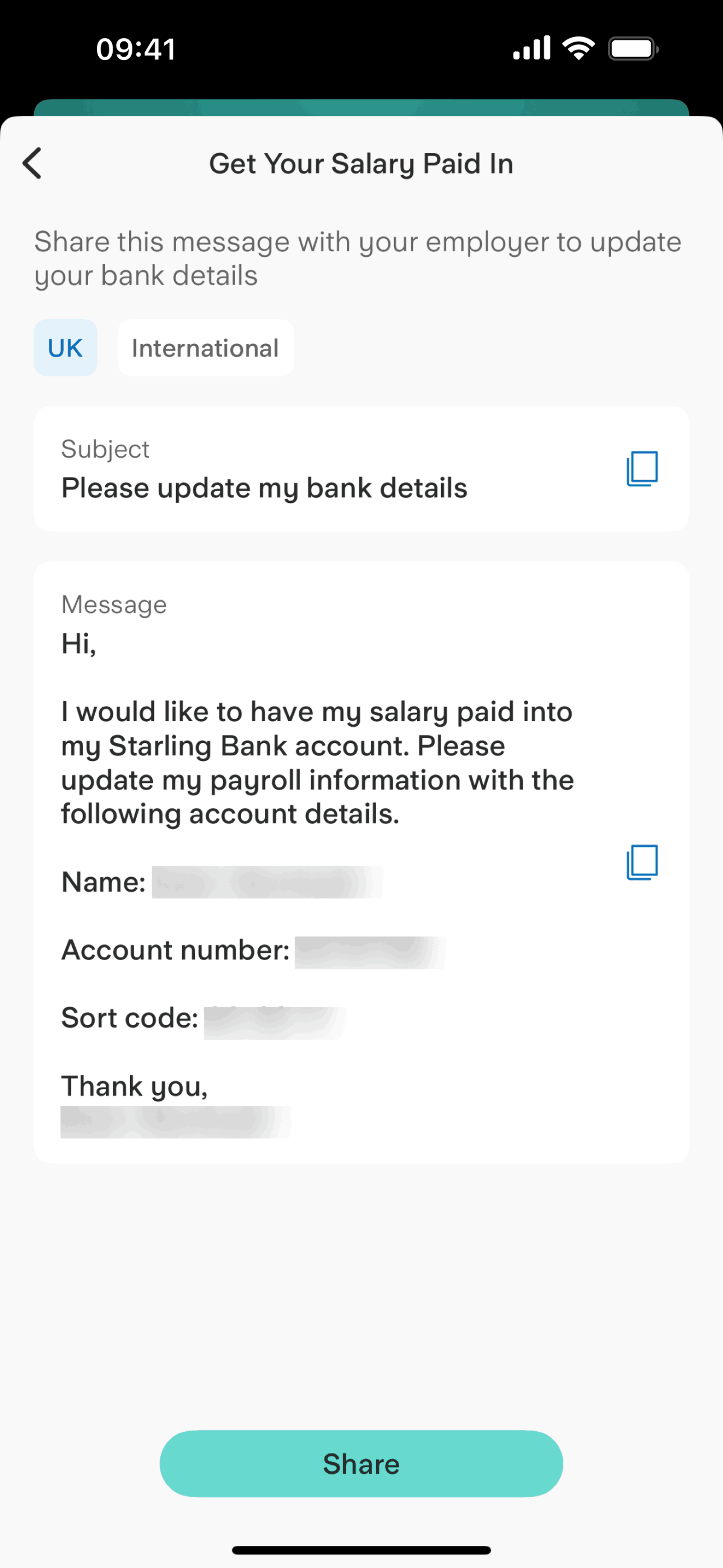Starling Bank iOS Finance interface screenshot 6