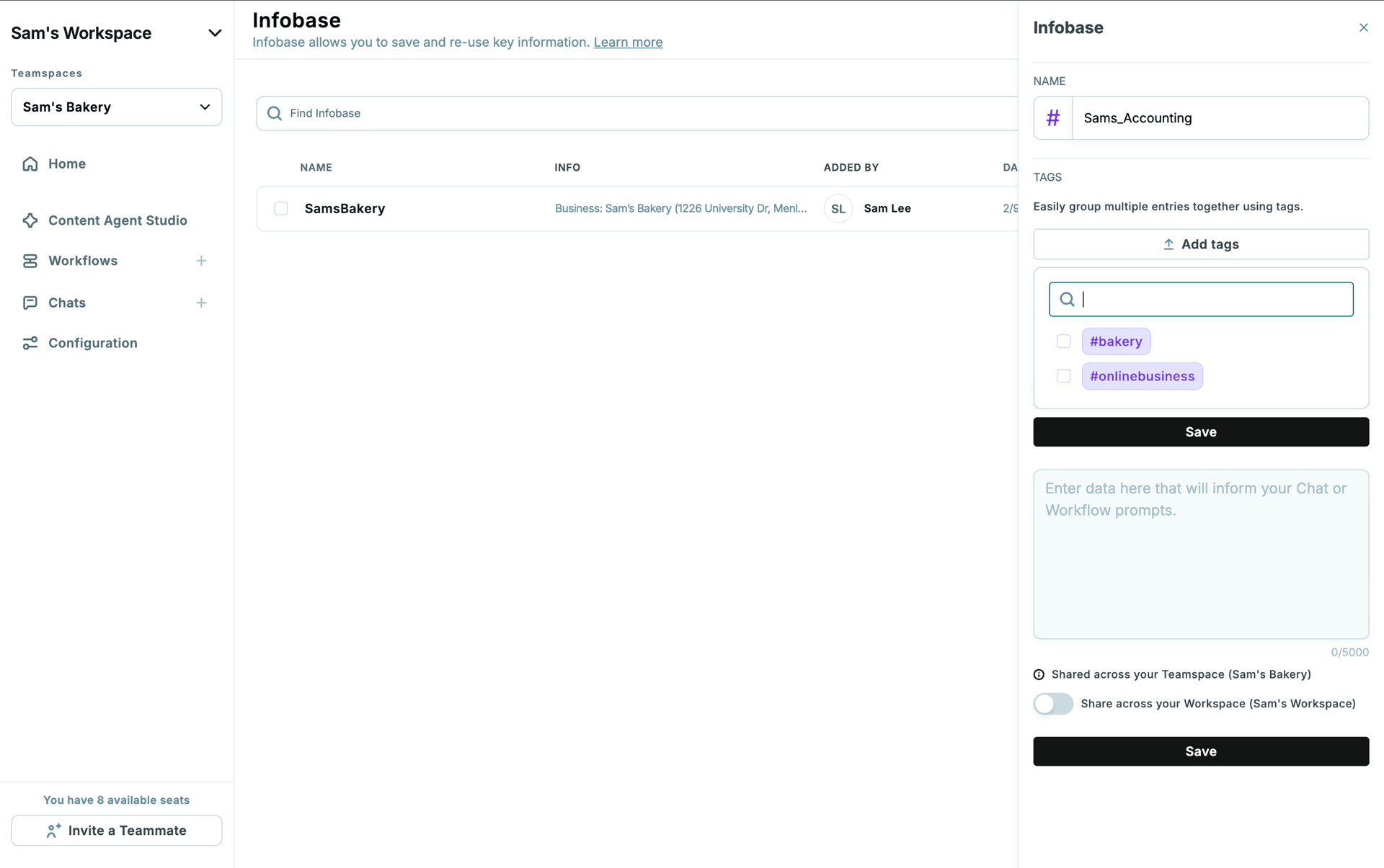Copy.ai Web AI interface screenshot 13