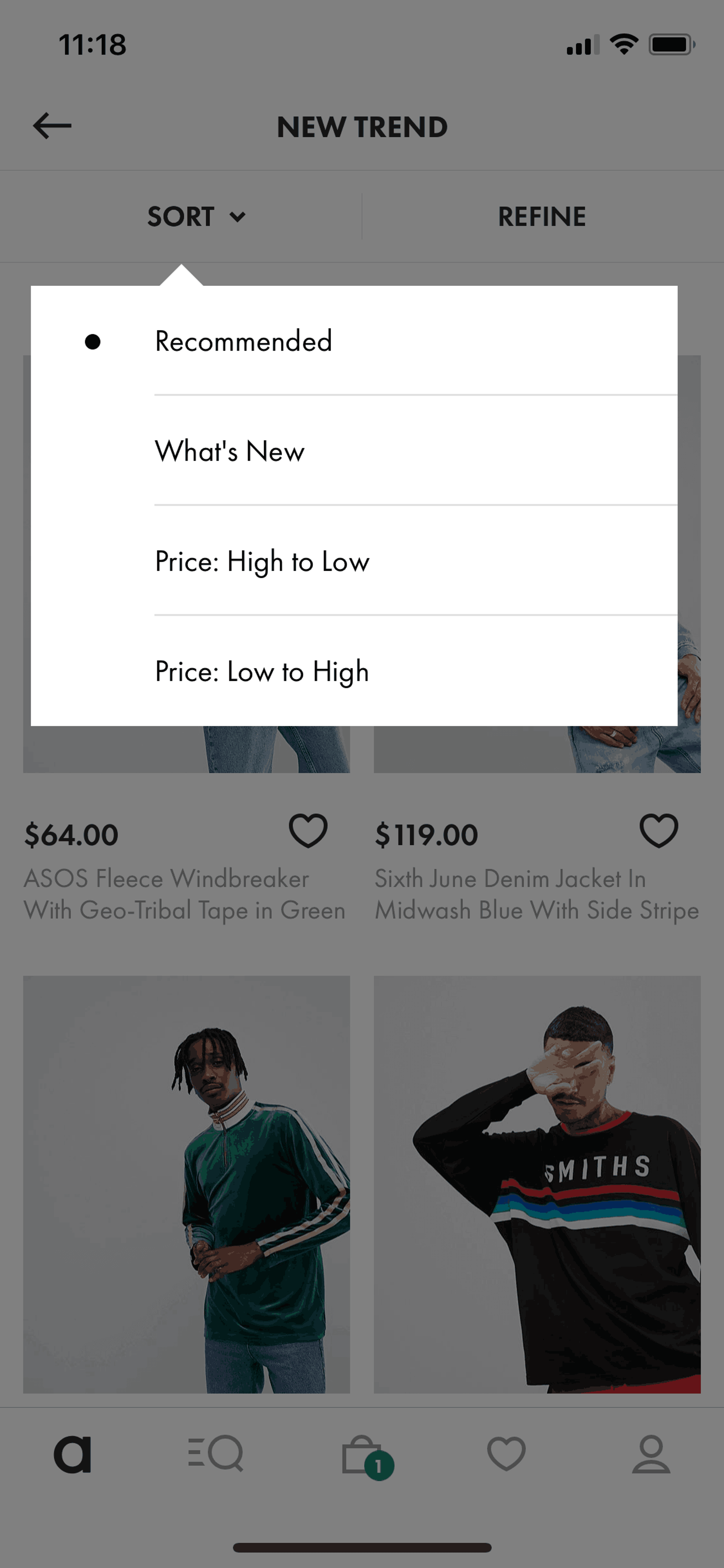 ASOS iOS Shopping interface screenshot 10