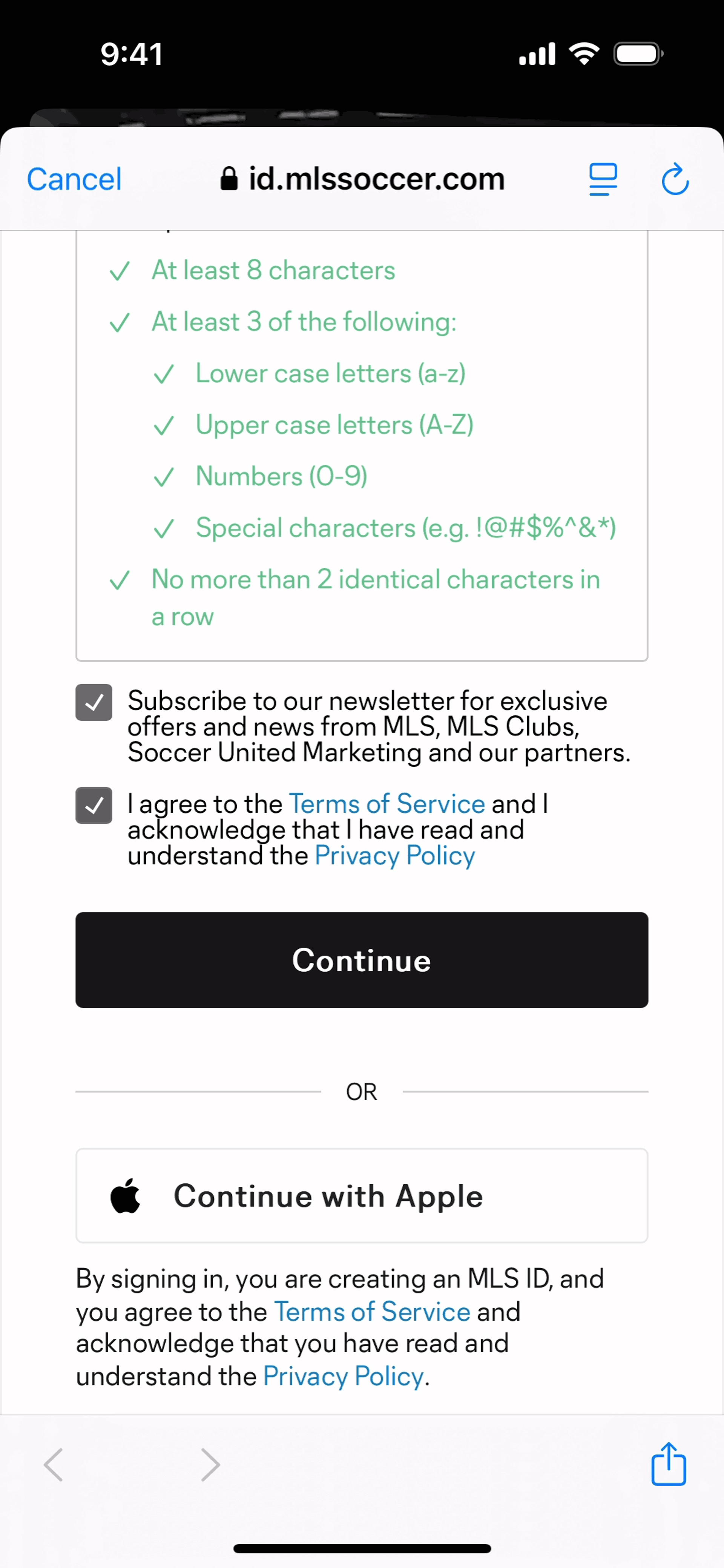 Sports app screen 4