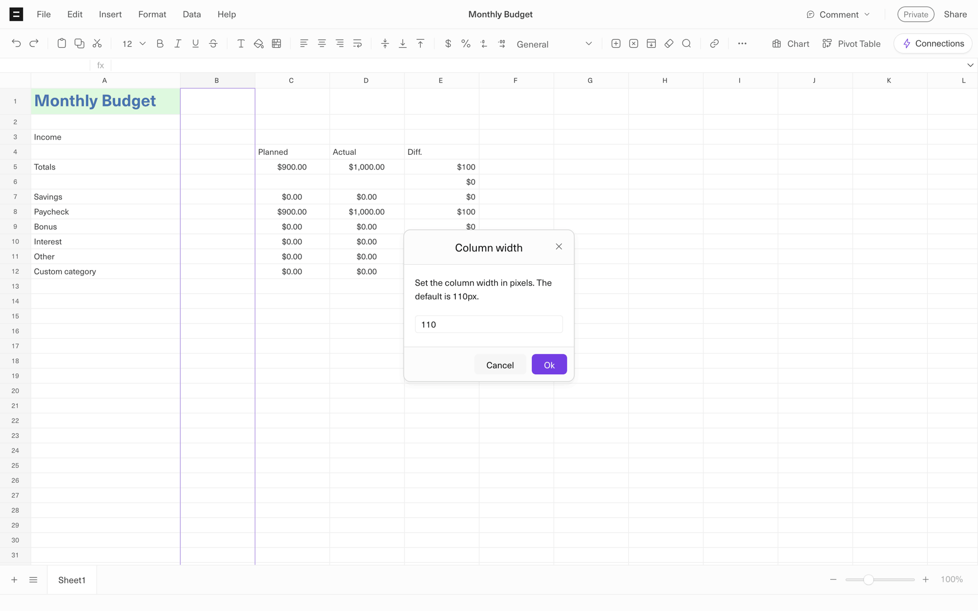 Equals Web Business interface screenshot 9
