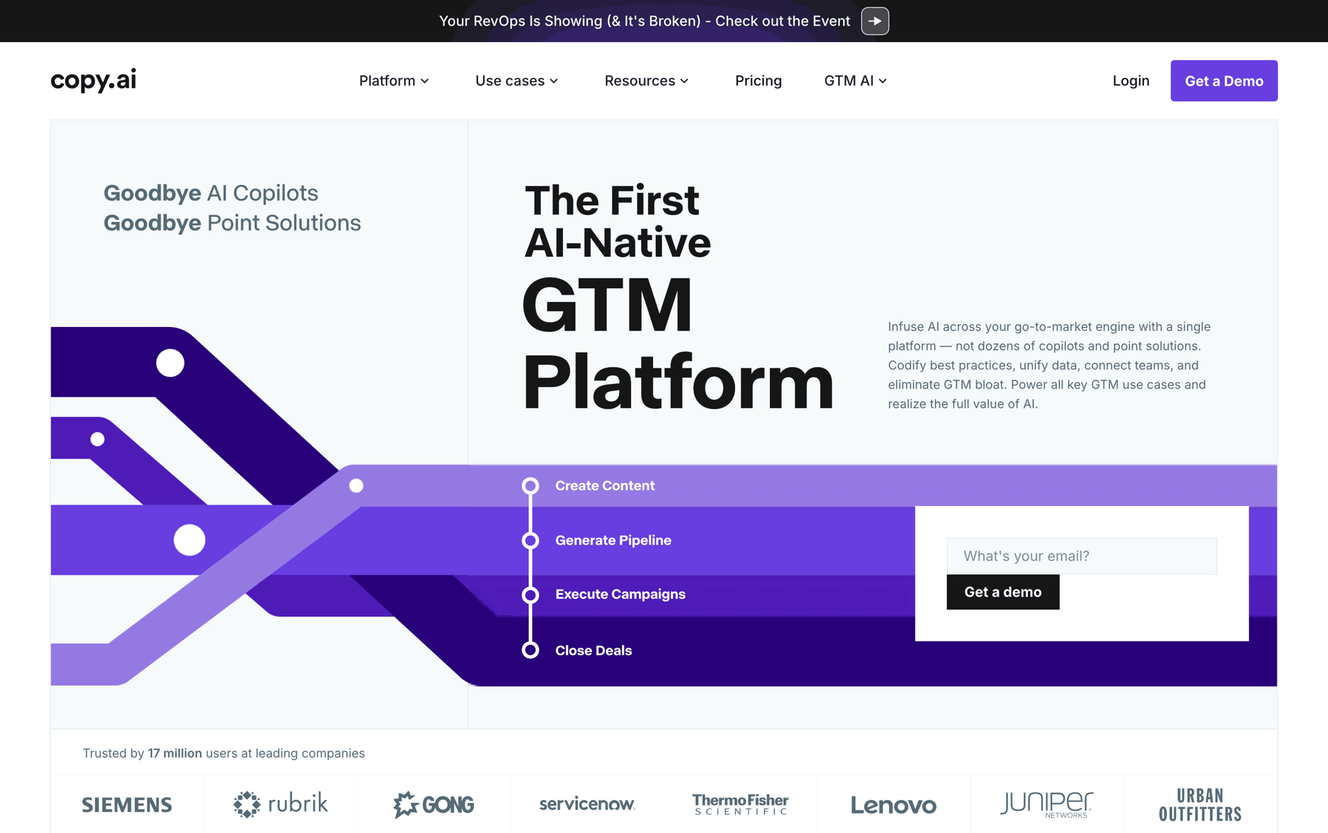 Copy.ai Web AI interface screenshot 1
