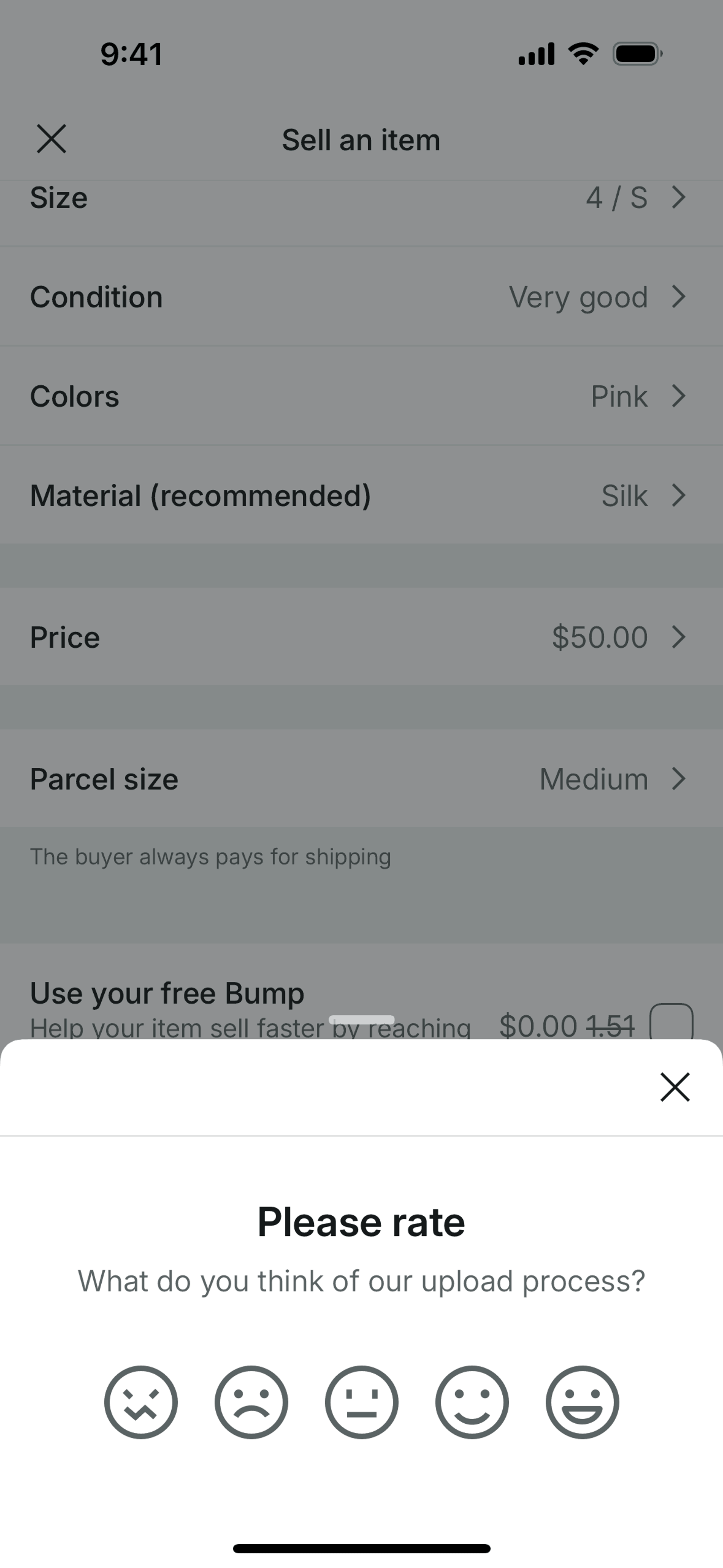Vinted iOS Shopping interface screenshot 13