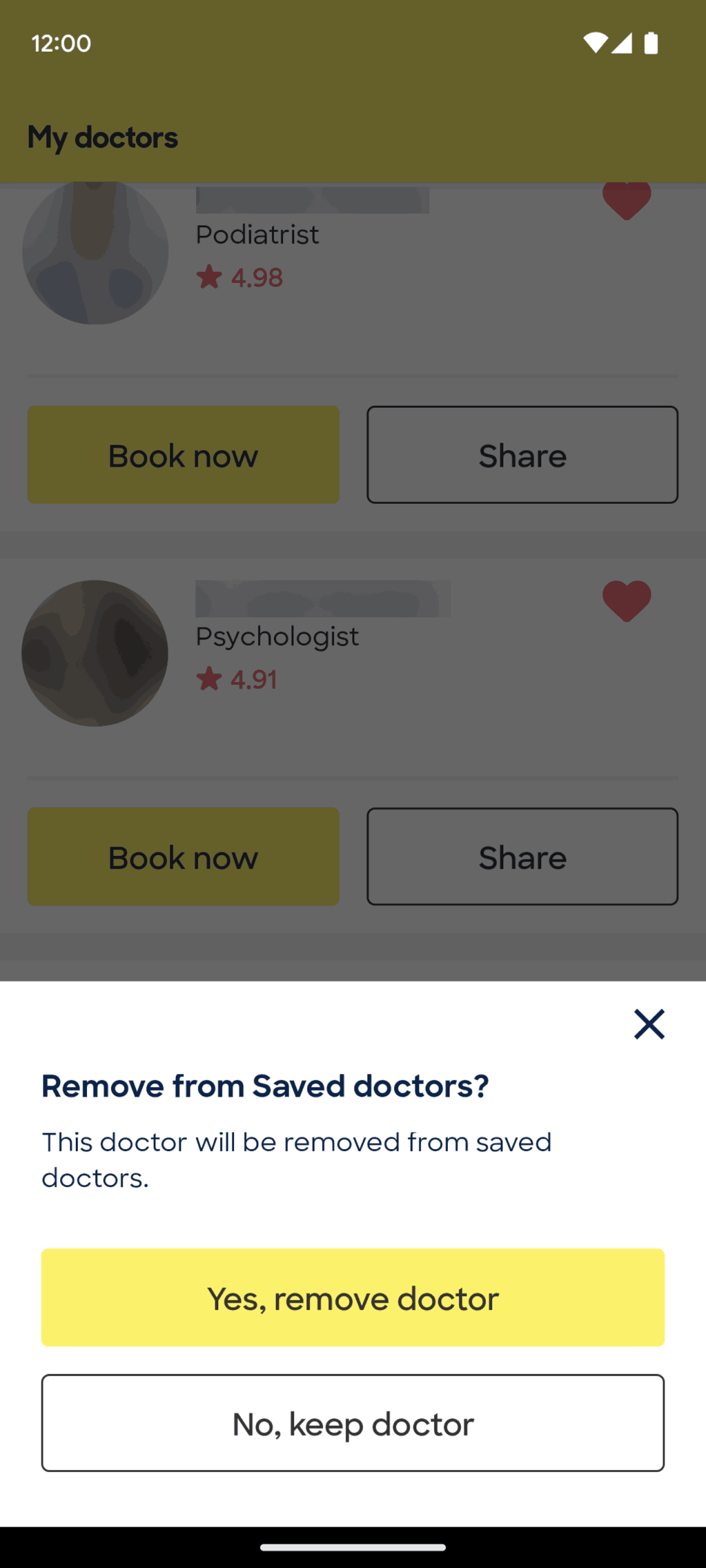 Zocdoc Android Medical interface screenshot 6