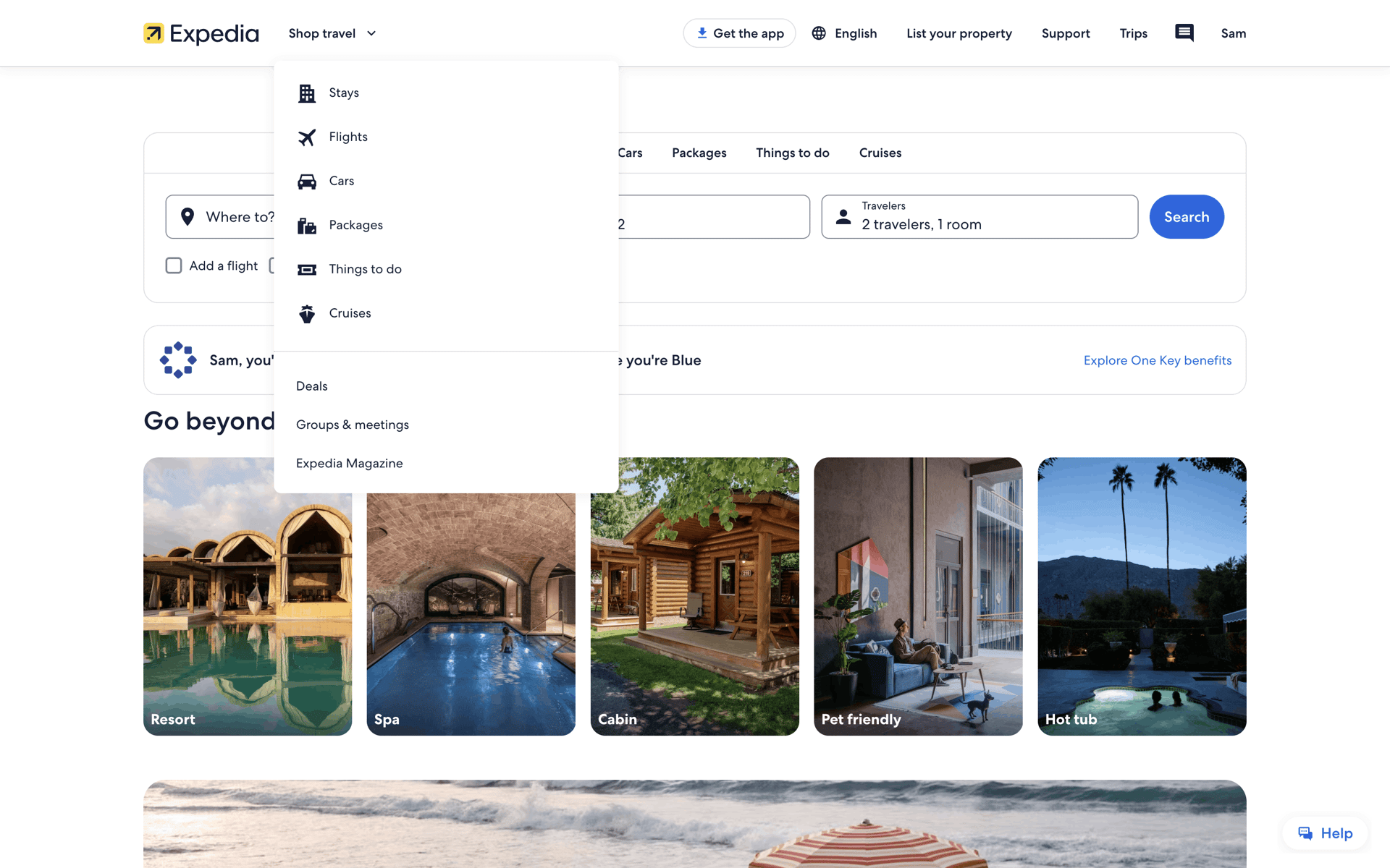 Expedia Web Travel & Transportation interface screenshot 17