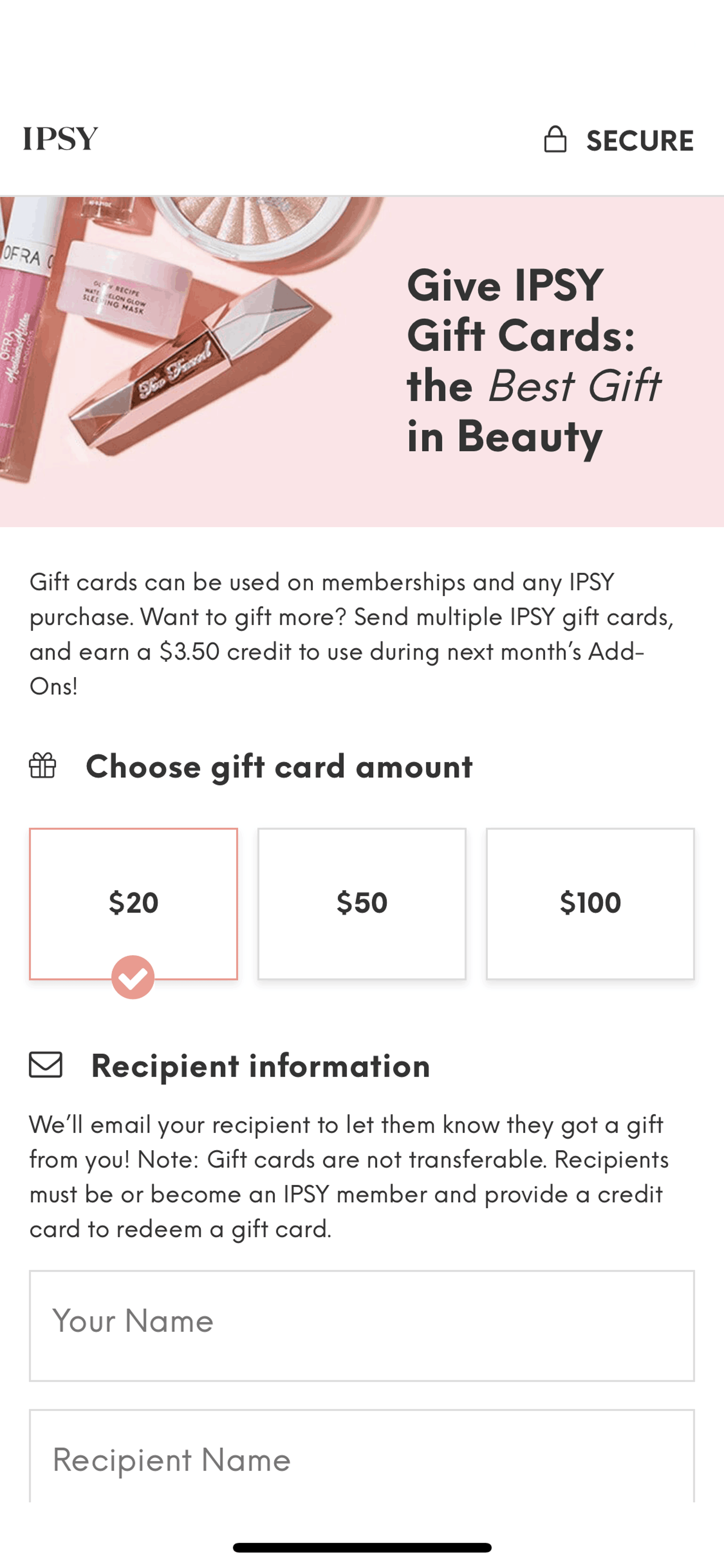 IPSY iOS Shopping interface screenshot 24