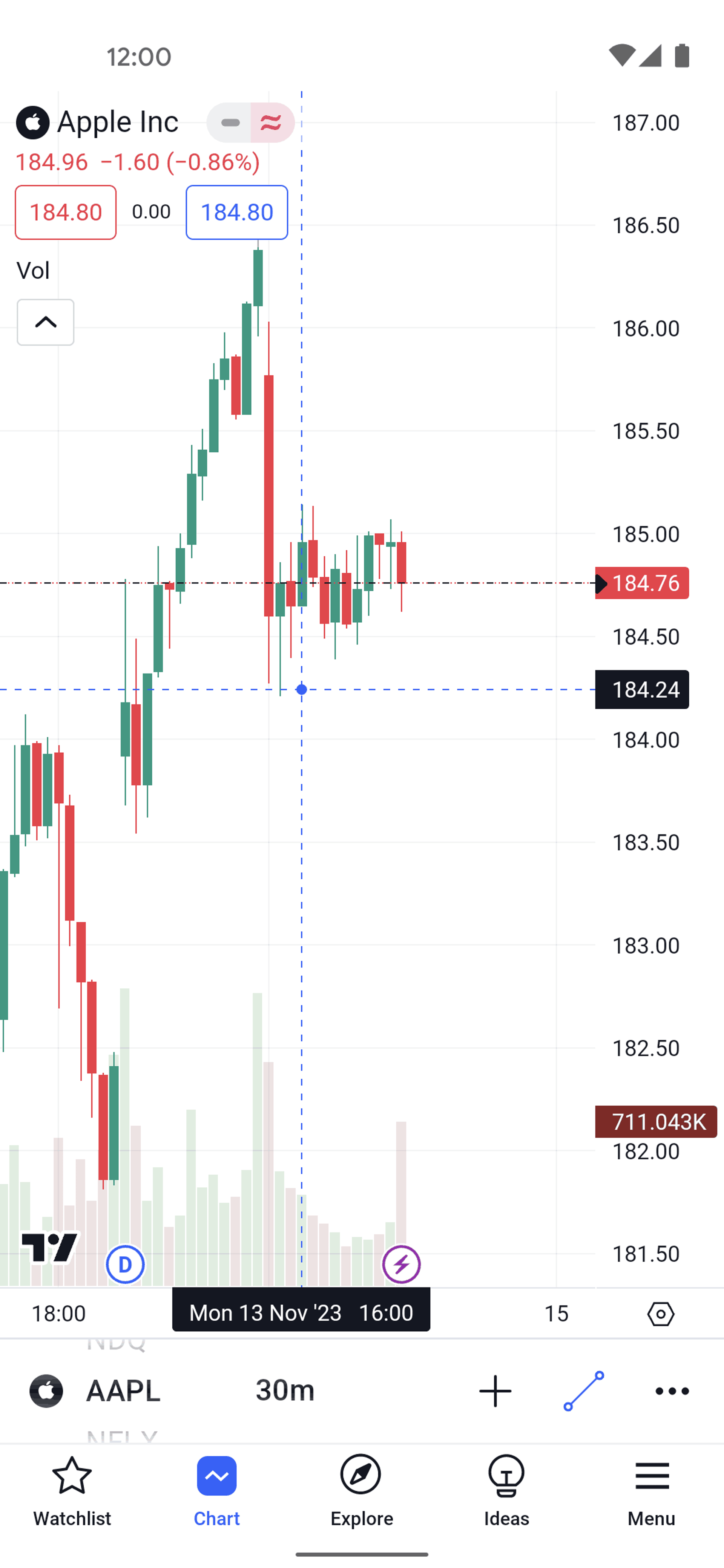 TradingView Android Finance interface screenshot 4